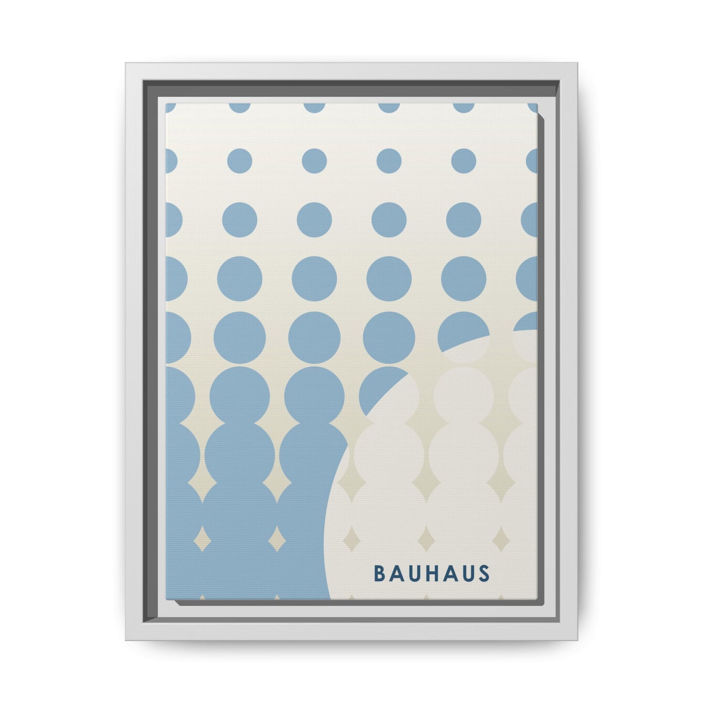 Bauhaus Abstract Framed Matte Canvas Wall Art - Modern Home Decor