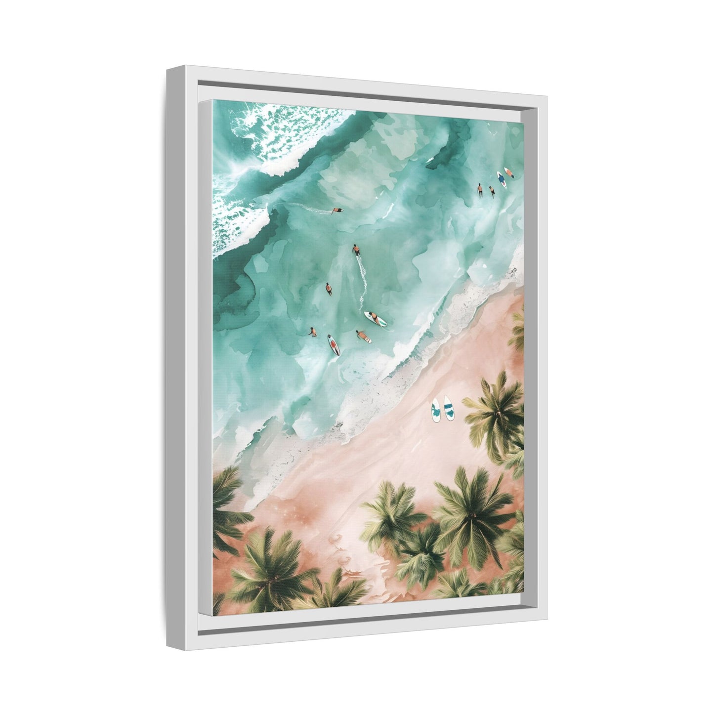 Tropical Wall Art Print, Coastal Decor, Beach Vibes, Framed Art, Summer Aesthetic, Gallery Wall Decoration, Gift for Beach Lovers