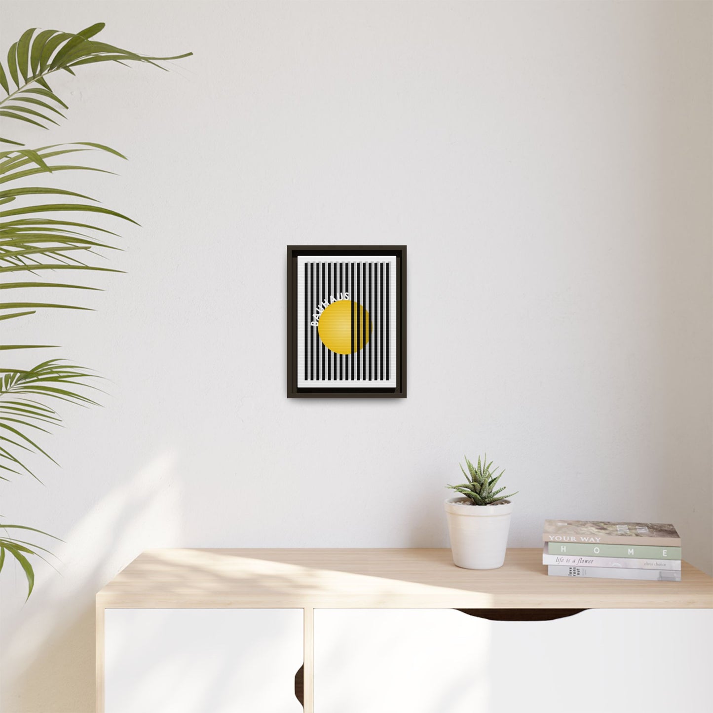 Bauhaus Art Canvas Framed Print - Modern Multi-color Wall Decor