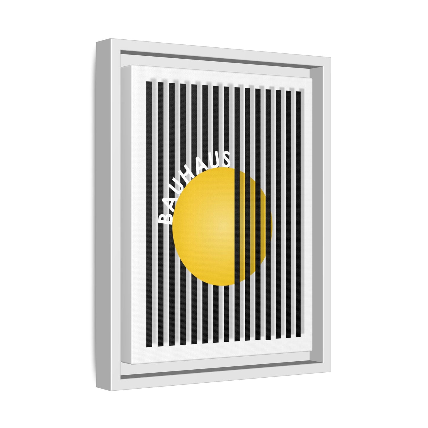 Bauhaus Art Canvas Framed Print - Modern Multi-color Wall Decor