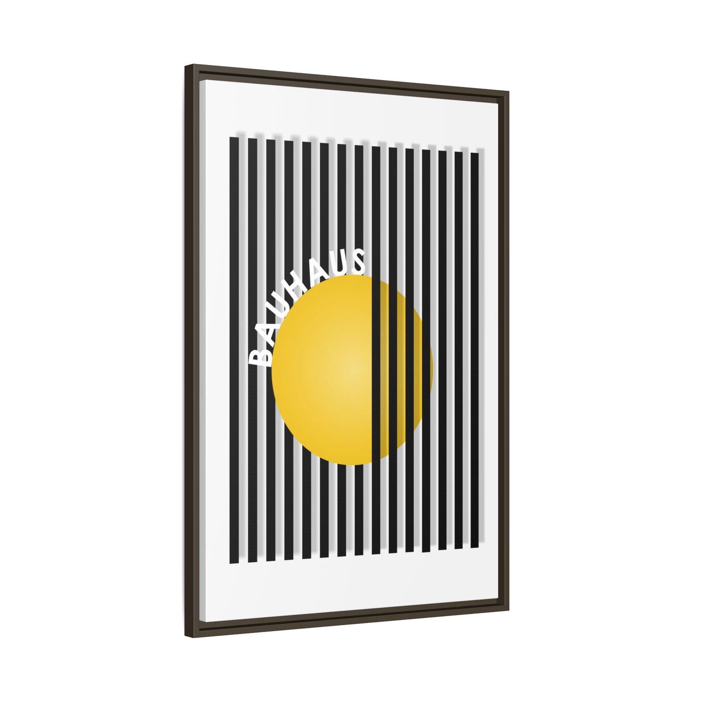 Bauhaus Art Canvas Framed Print - Modern Multi-color Wall Decor