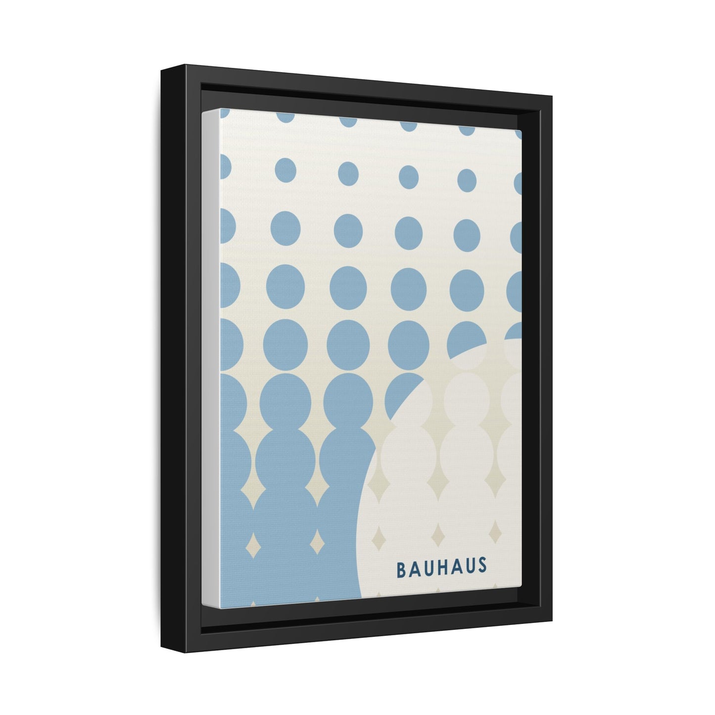 Bauhaus Abstract Framed Matte Canvas Wall Art - Modern Home Decor