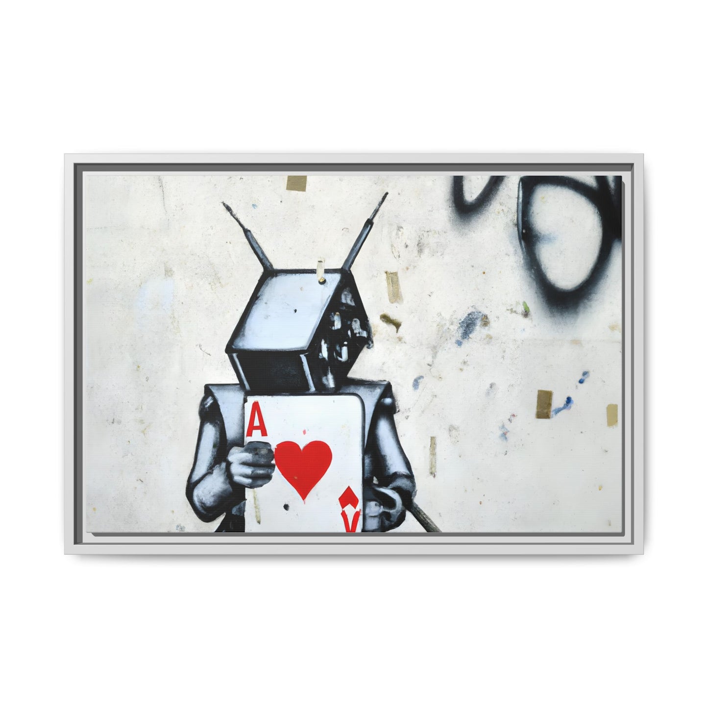 Urban Robot Framed Canvas Art - A♥V Design for Modern Spaces