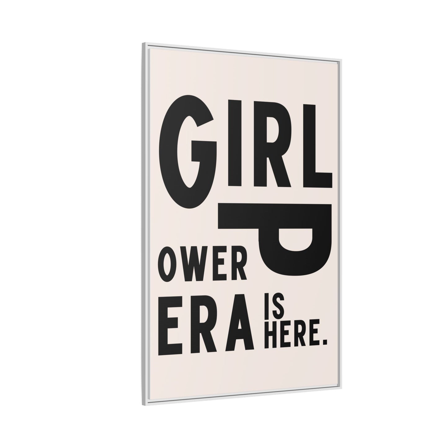 Empowering Girl Power Canvas Wall Art - Multi-Color Framed Print