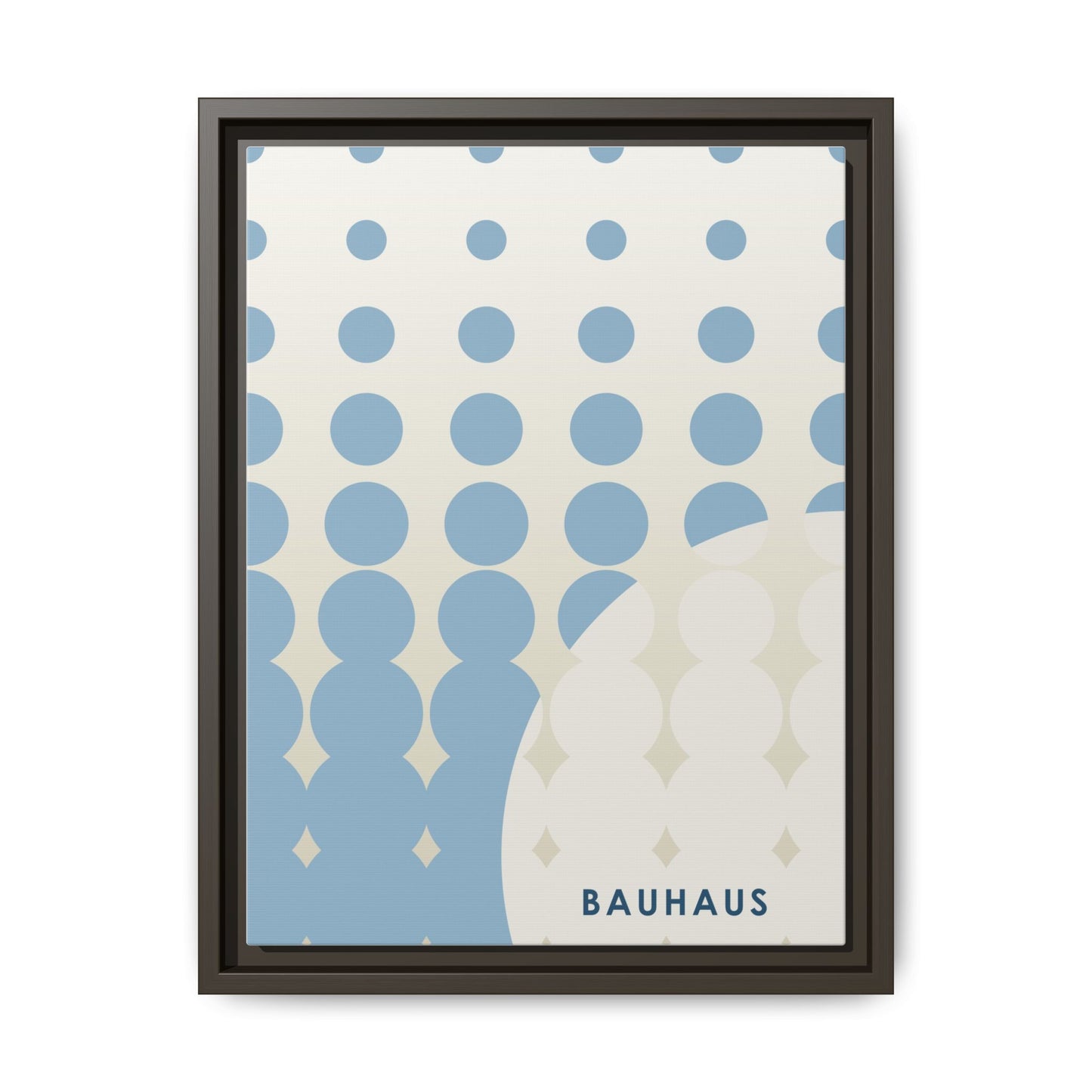 Bauhaus Abstract Framed Matte Canvas Wall Art - Modern Home Decor