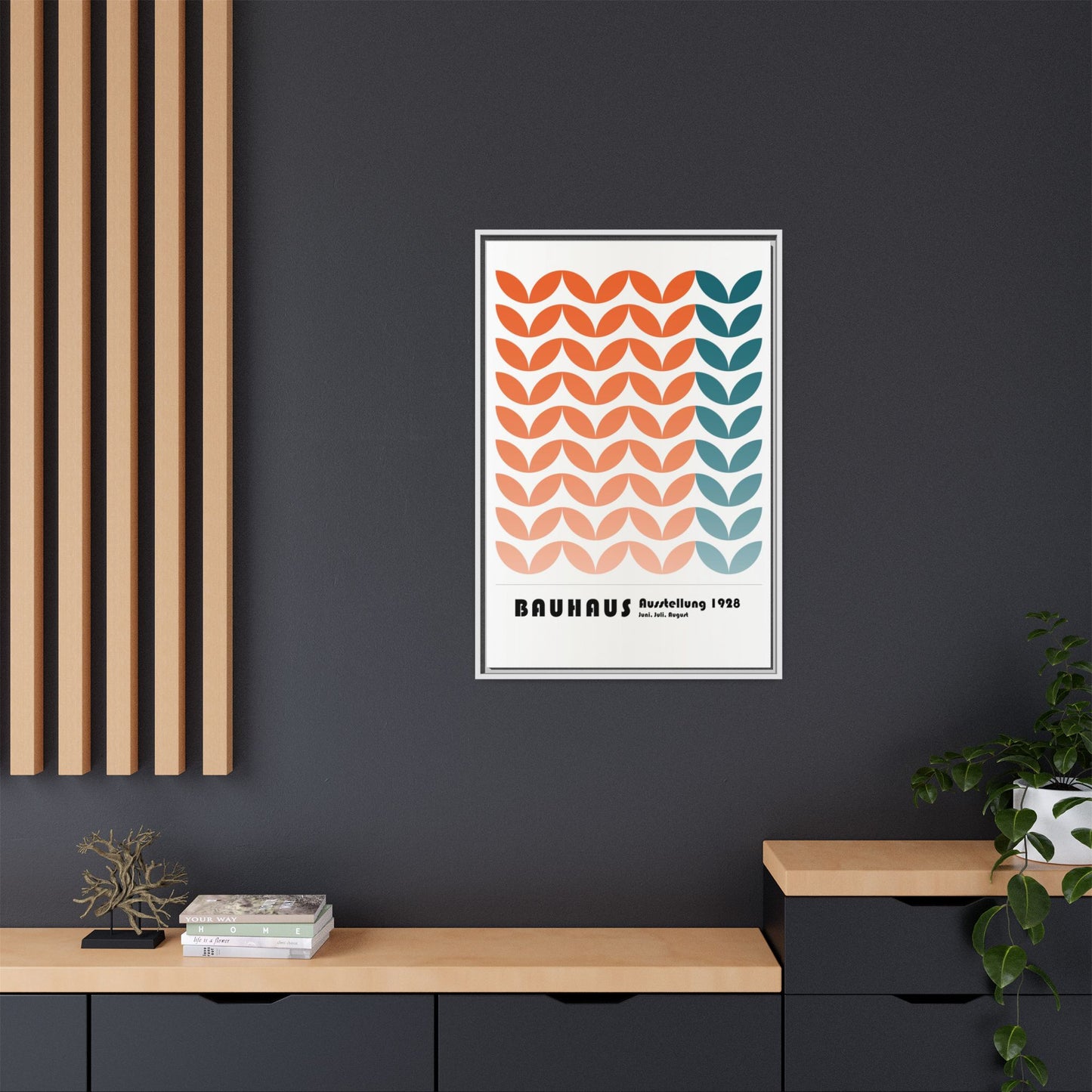 Bauhaus Art Print - Framed Matte Canvas Wall Decor