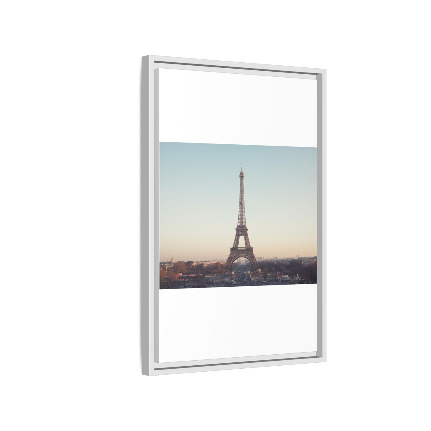 Eiffel Tower Matte Canvas Print - Framed Art for Paris Lovers
