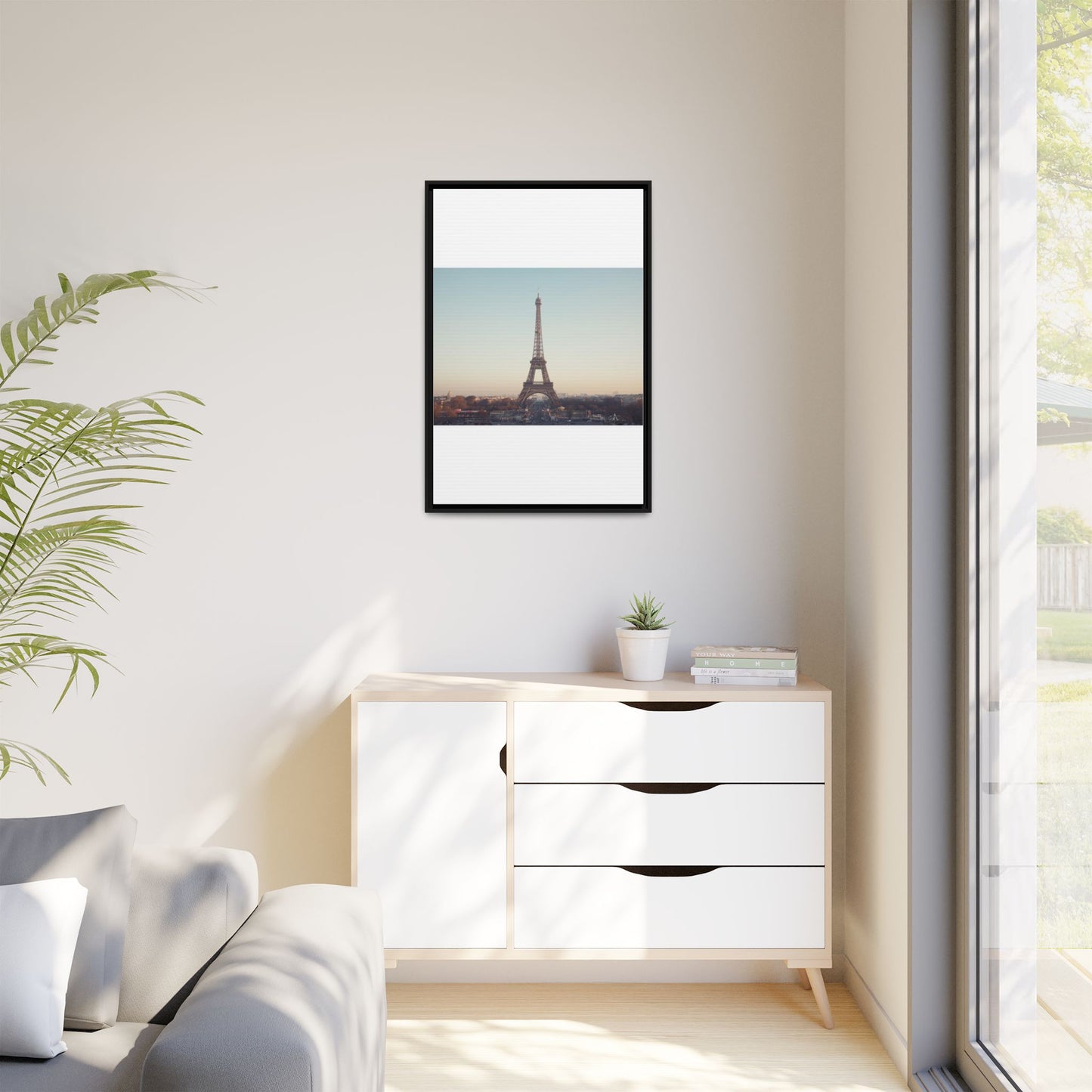 Eiffel Tower Matte Canvas Print - Framed Art for Paris Lovers