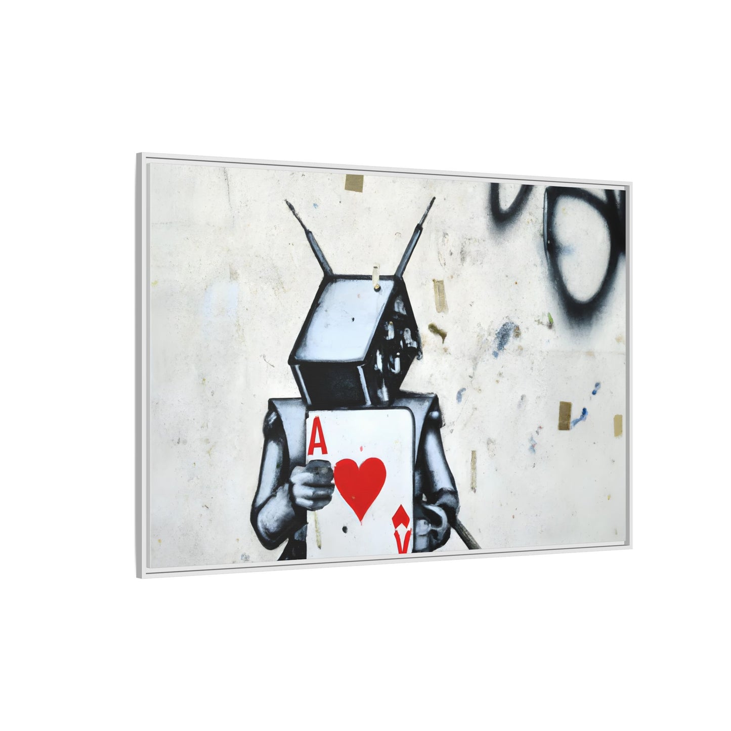 Urban Robot Framed Canvas Art - A♥V Design for Modern Spaces
