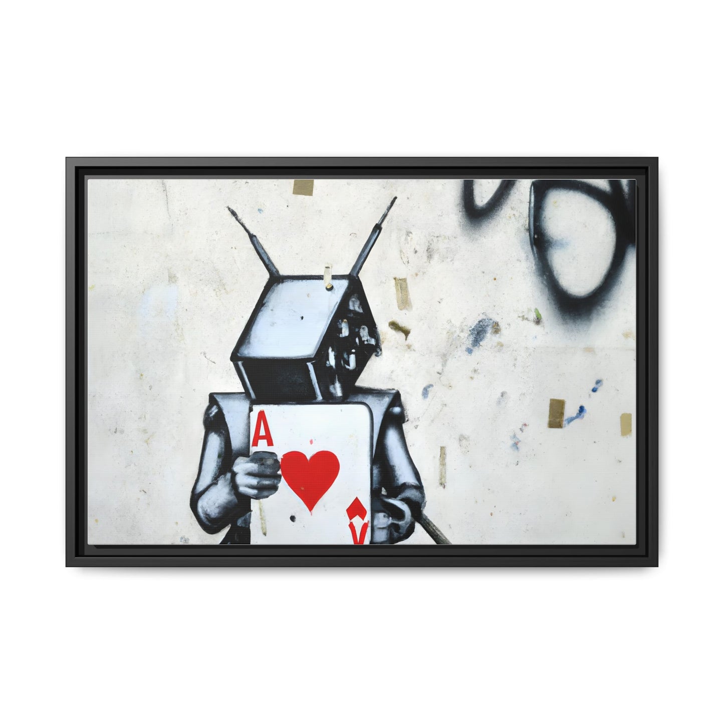 Urban Robot Framed Canvas Art - A♥V Design for Modern Spaces