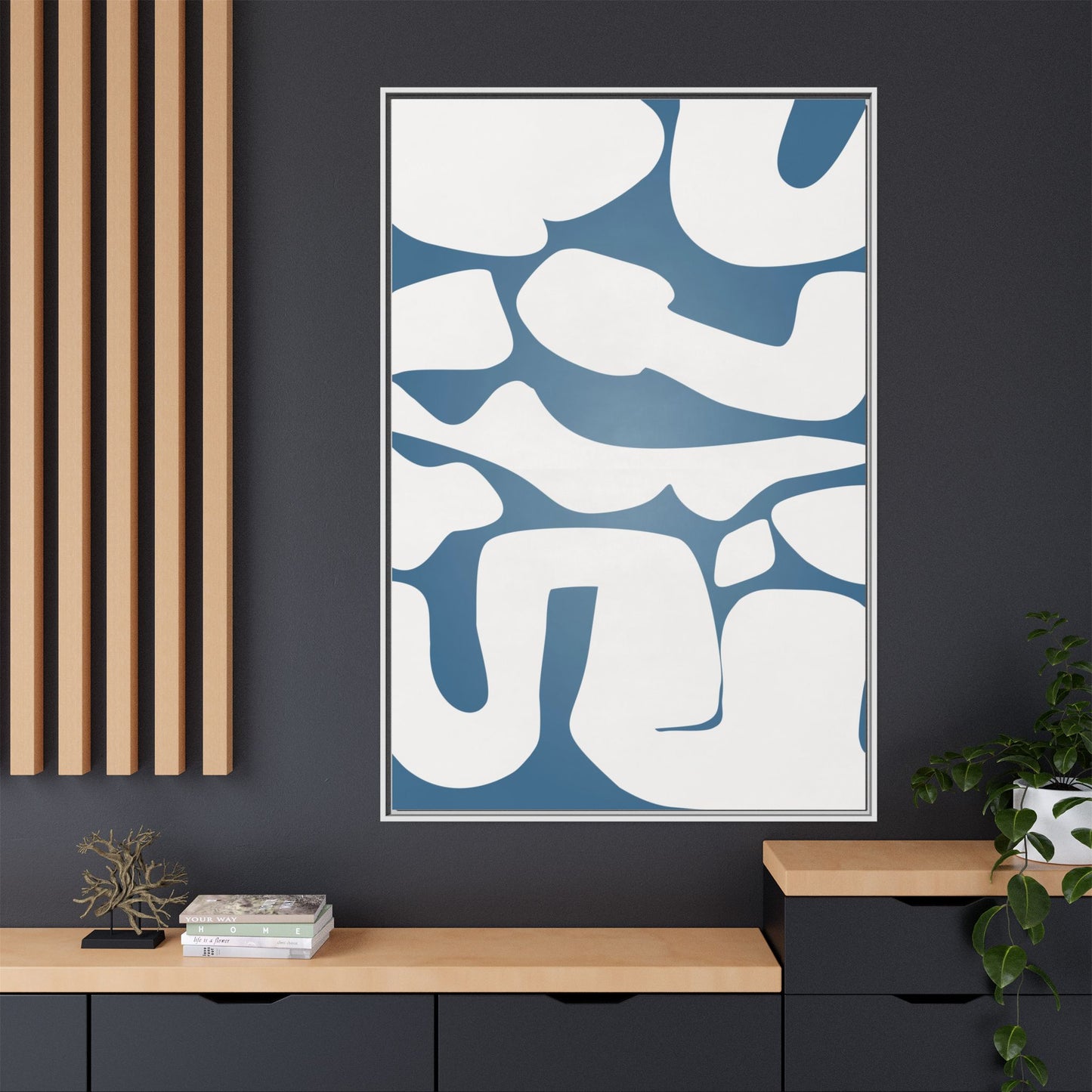 Modern Abstract Framed Canvas Art