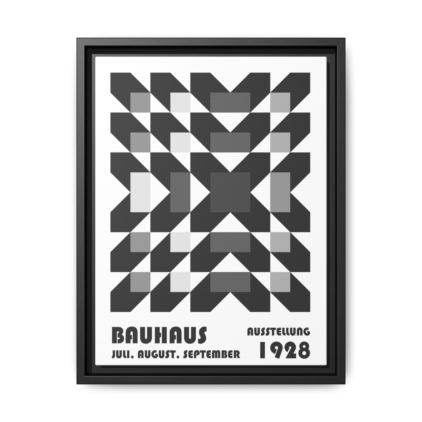 Bauhaus Abstract Framed Canvas Art - Modern Wall Decor for Design Lovers