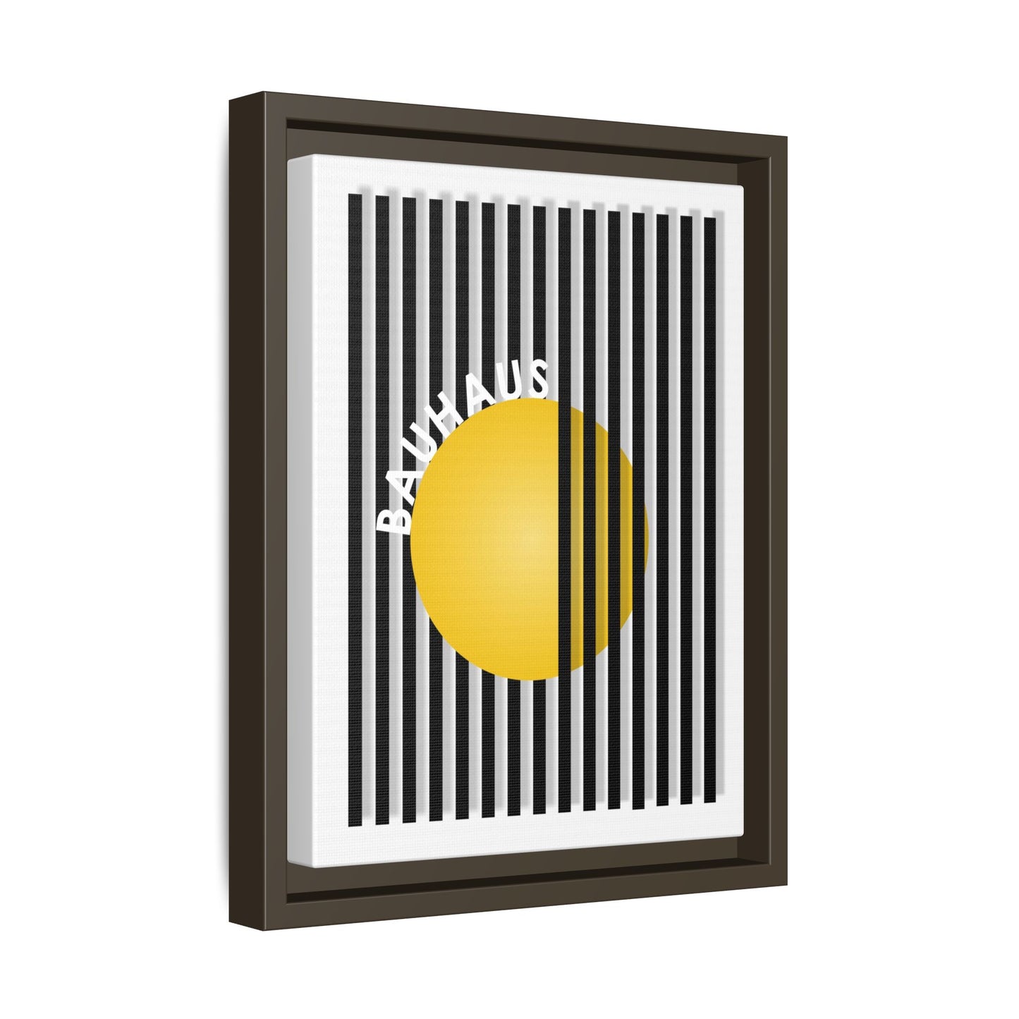 Bauhaus Art Canvas Framed Print - Modern Multi-color Wall Decor