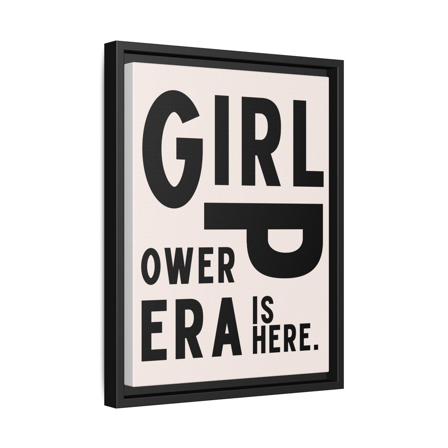 Empowering Girl Power Canvas Wall Art - Multi-Color Framed Print