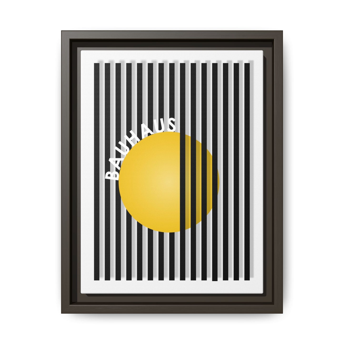 Bauhaus Art Canvas Framed Print - Modern Multi-color Wall Decor