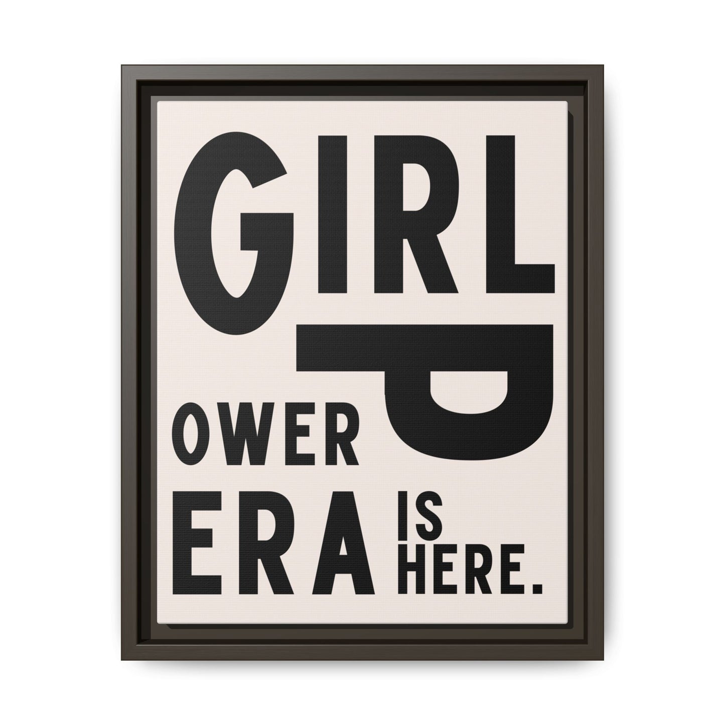 Empowering Girl Power Canvas Wall Art - Multi-Color Framed Print