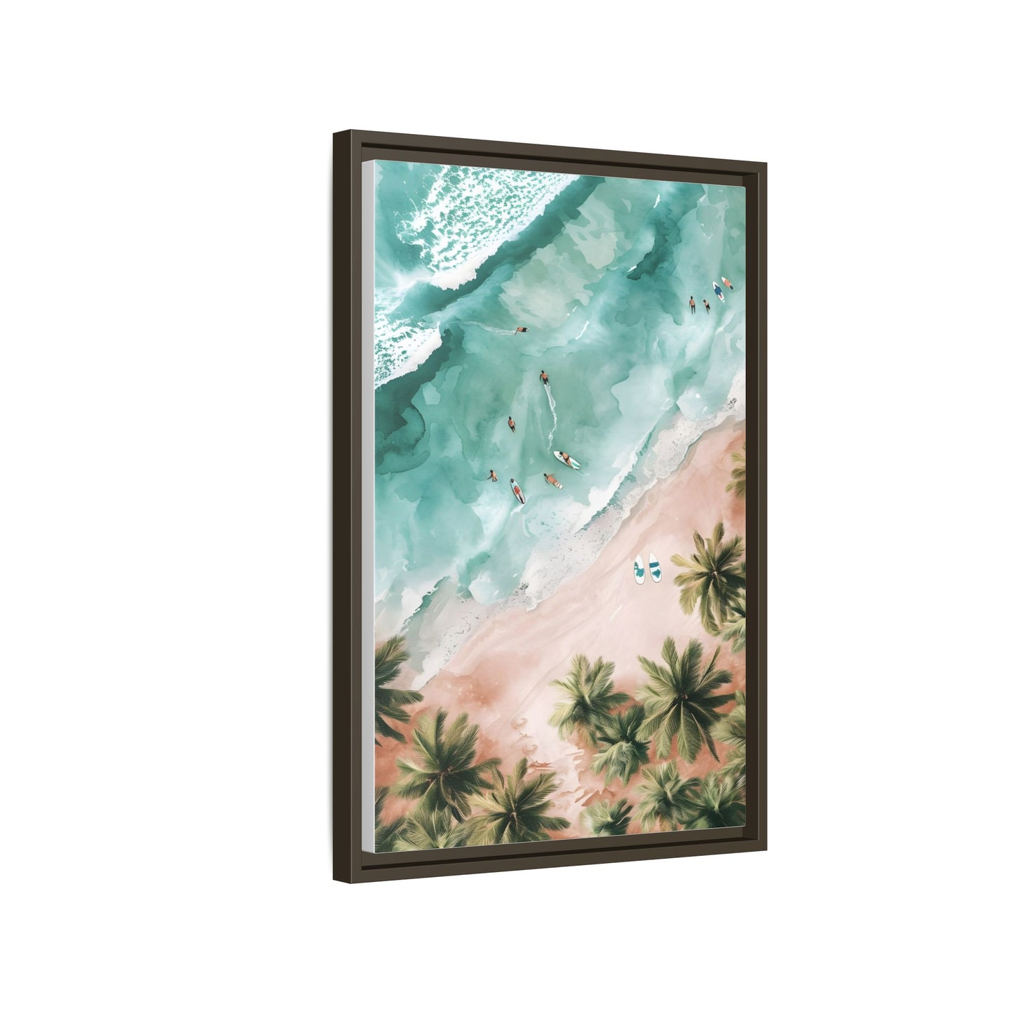 Tropical Wall Art Print, Coastal Decor, Beach Vibes, Framed Art, Summer Aesthetic, Gallery Wall Decoration, Gift for Beach Lovers