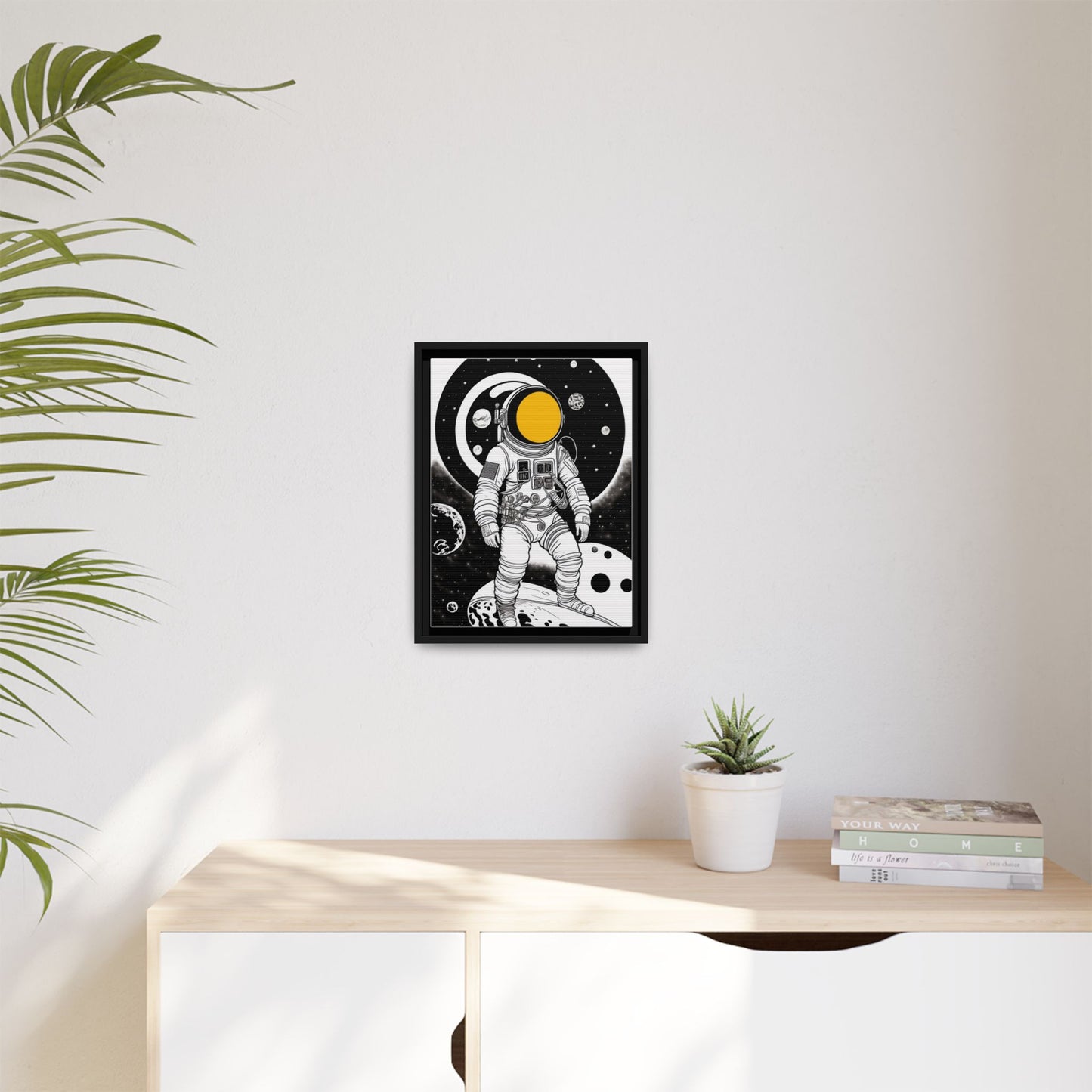 Astronaut Canvas Print, Cosmic Wall Art, Space Decor for Kids, Modern Home Decoration, Gift for Space Enthusiasts, Unique Astronaut Wall Art