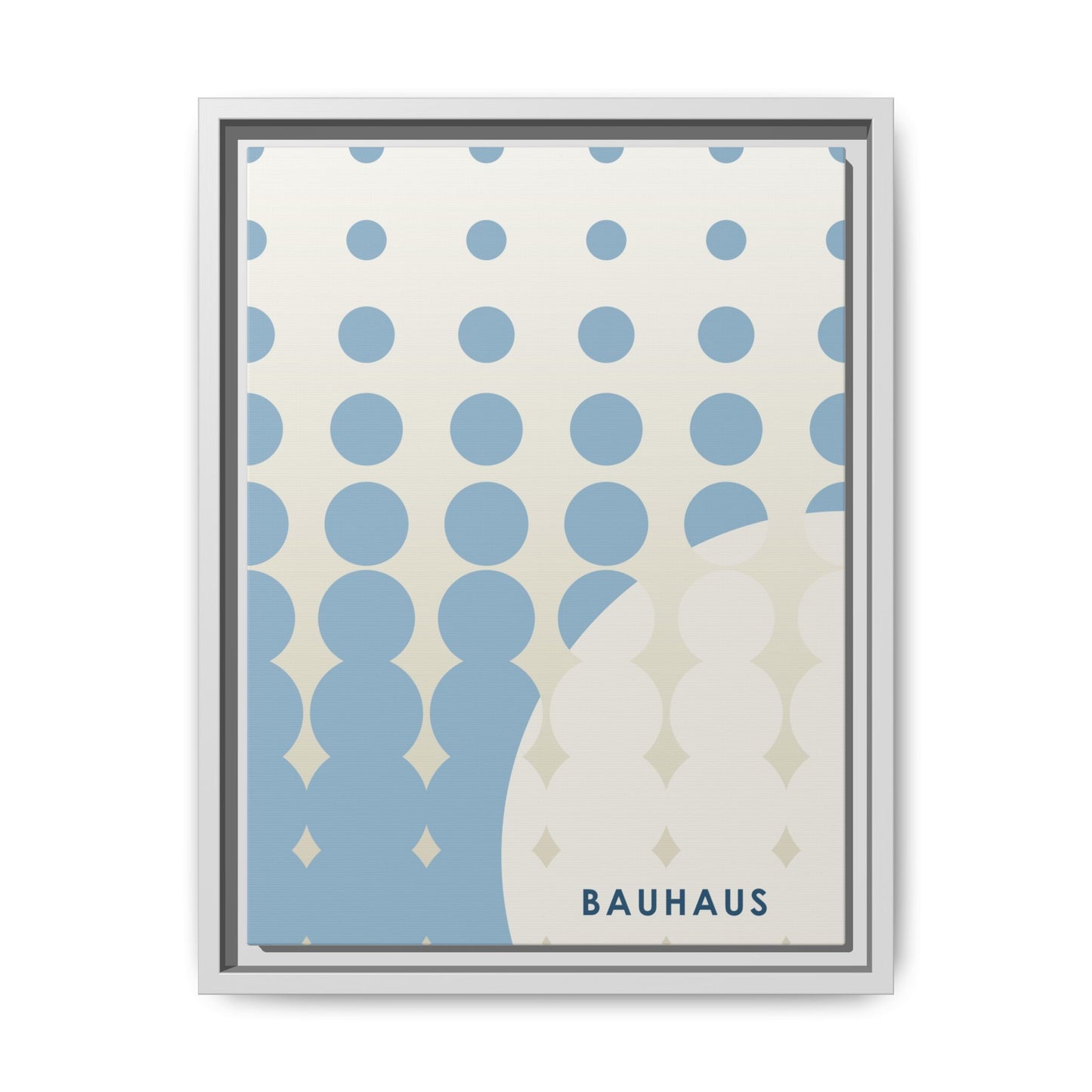 Bauhaus Abstract Framed Matte Canvas Wall Art - Modern Home Decor