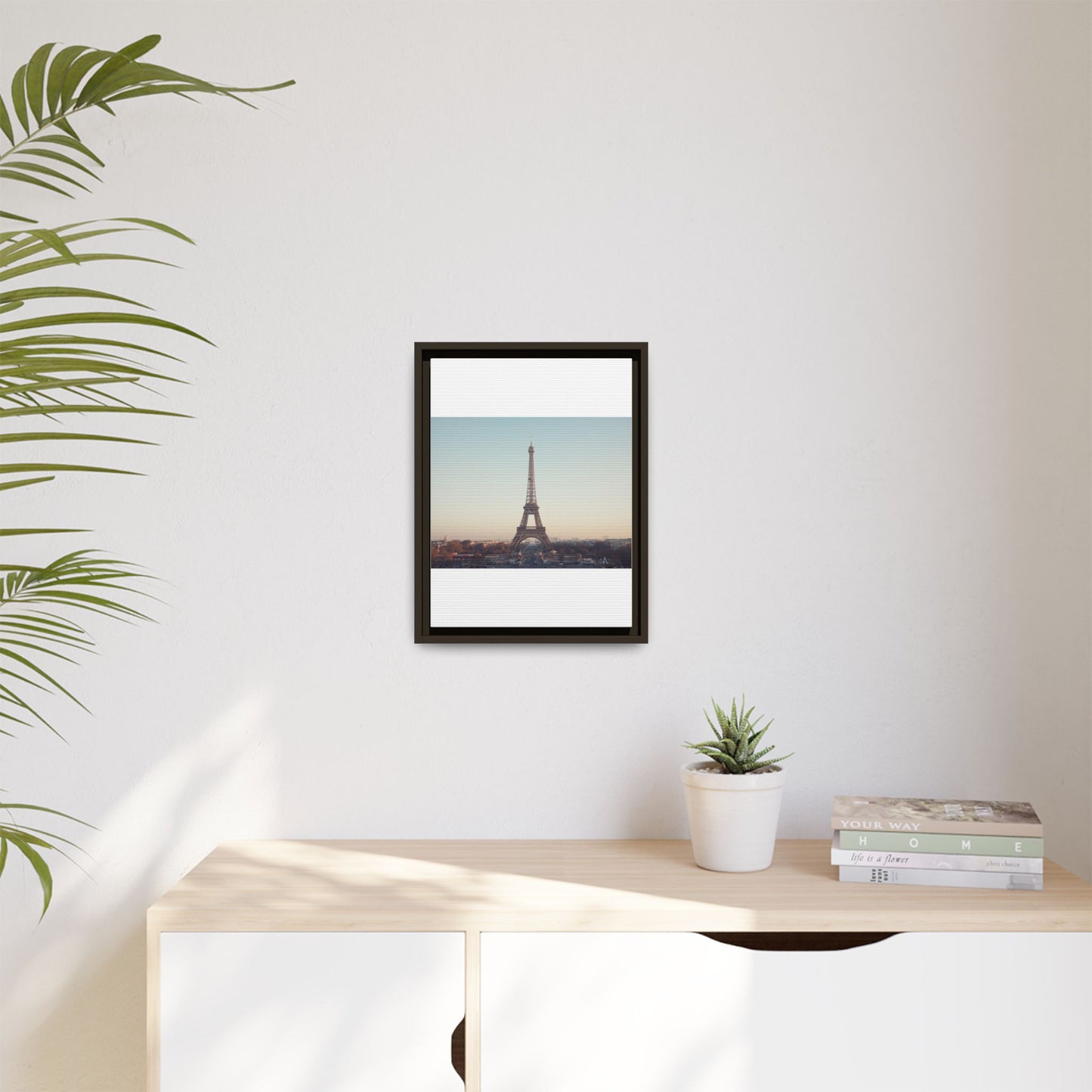 Eiffel Tower Matte Canvas Print - Framed Art for Paris Lovers