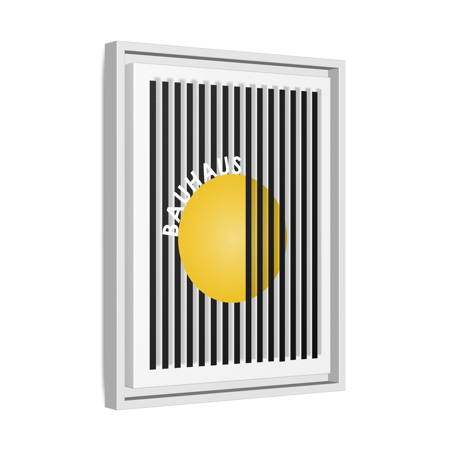 Bauhaus Art Canvas Framed Print - Modern Multi-color Wall Decor