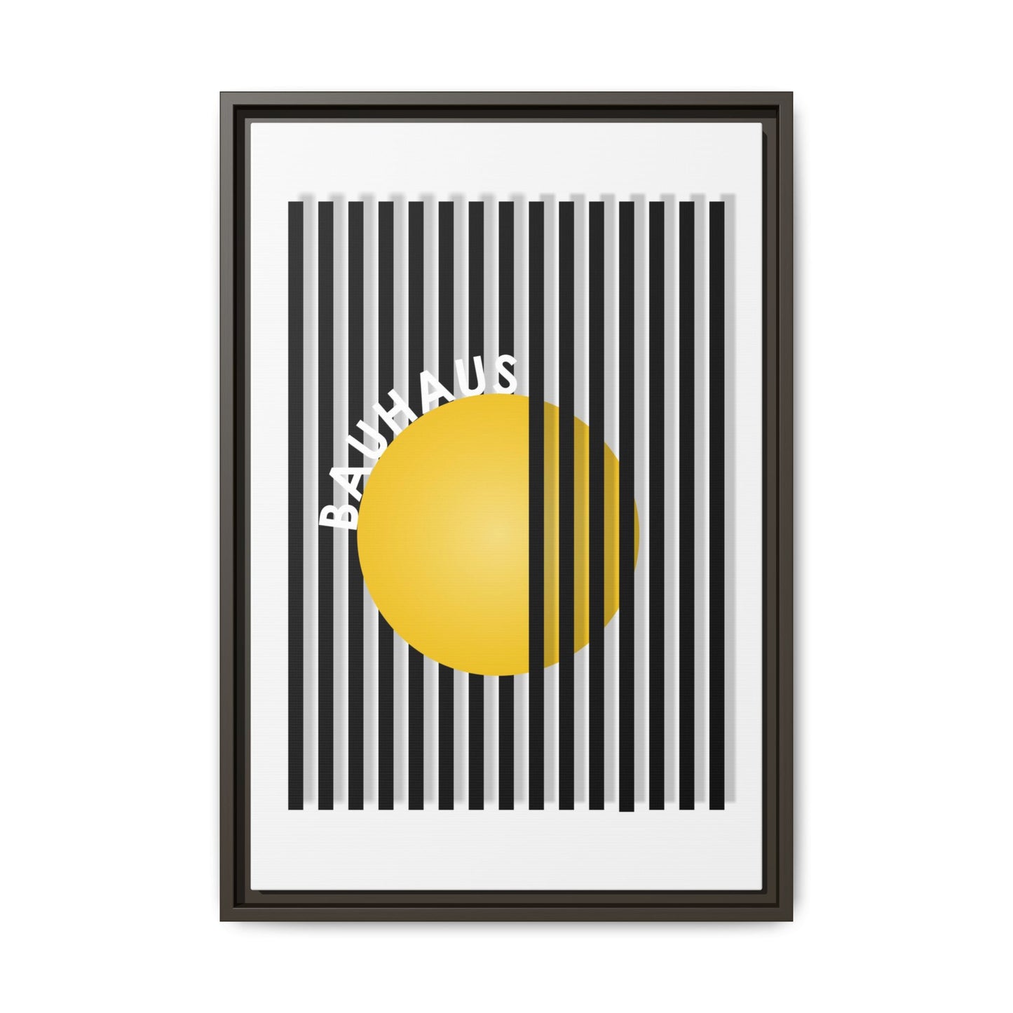Bauhaus Art Canvas Framed Print - Modern Multi-color Wall Decor