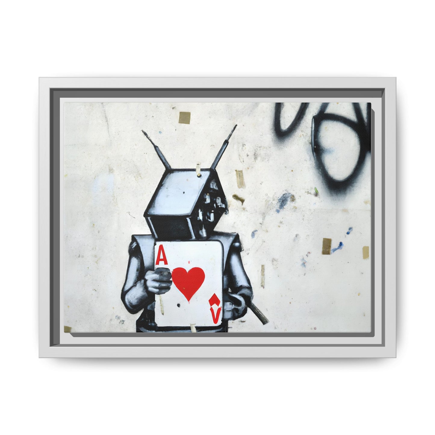 Urban Robot Framed Canvas Art - A♥V Design for Modern Spaces