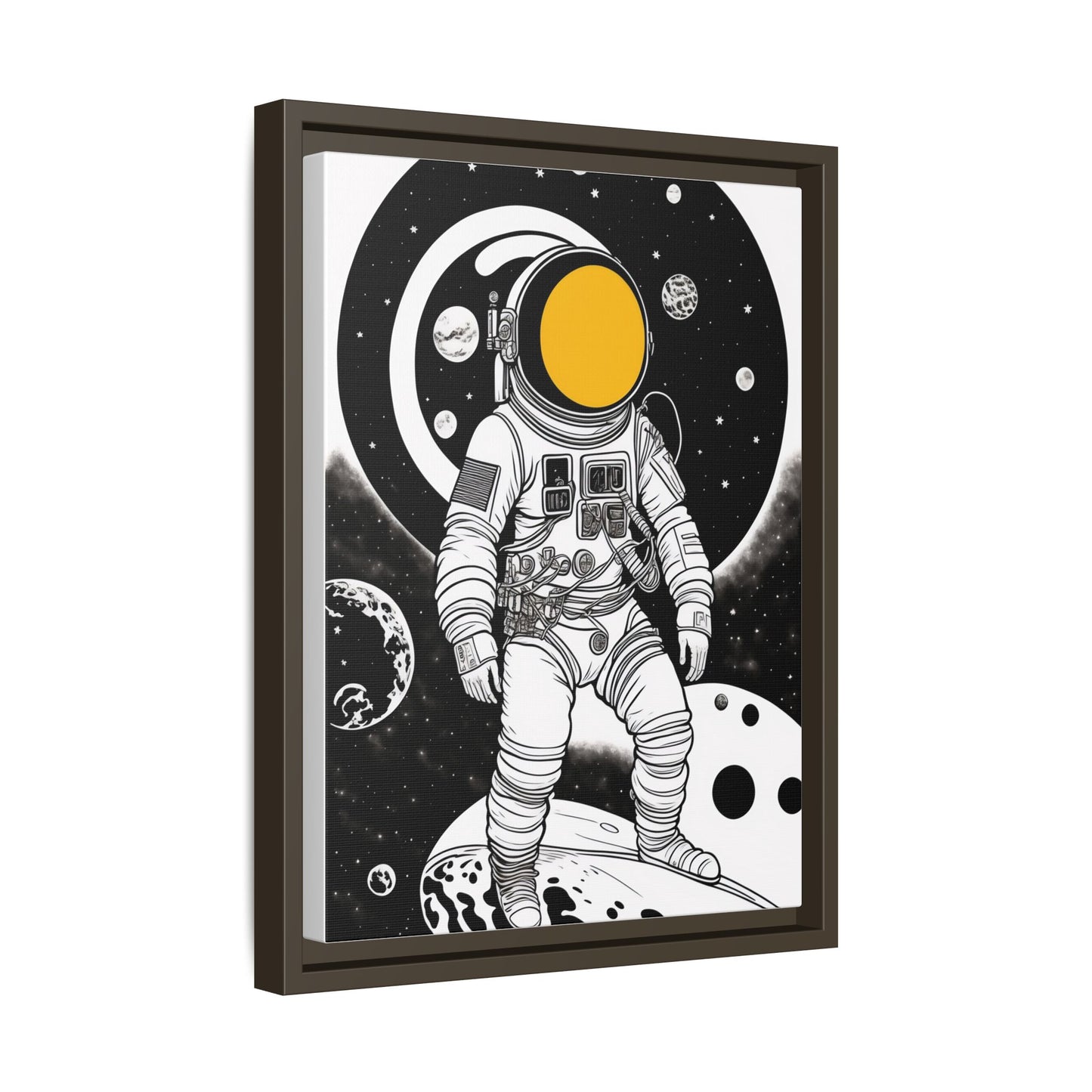 Astronaut Canvas Print, Cosmic Wall Art, Space Decor for Kids, Modern Home Decoration, Gift for Space Enthusiasts, Unique Astronaut Wall Art