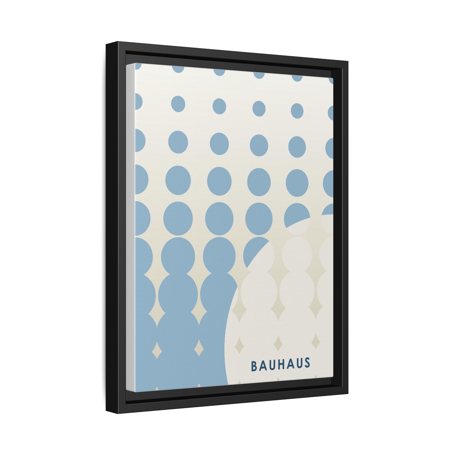 Bauhaus Abstract Framed Matte Canvas Wall Art - Modern Home Decor