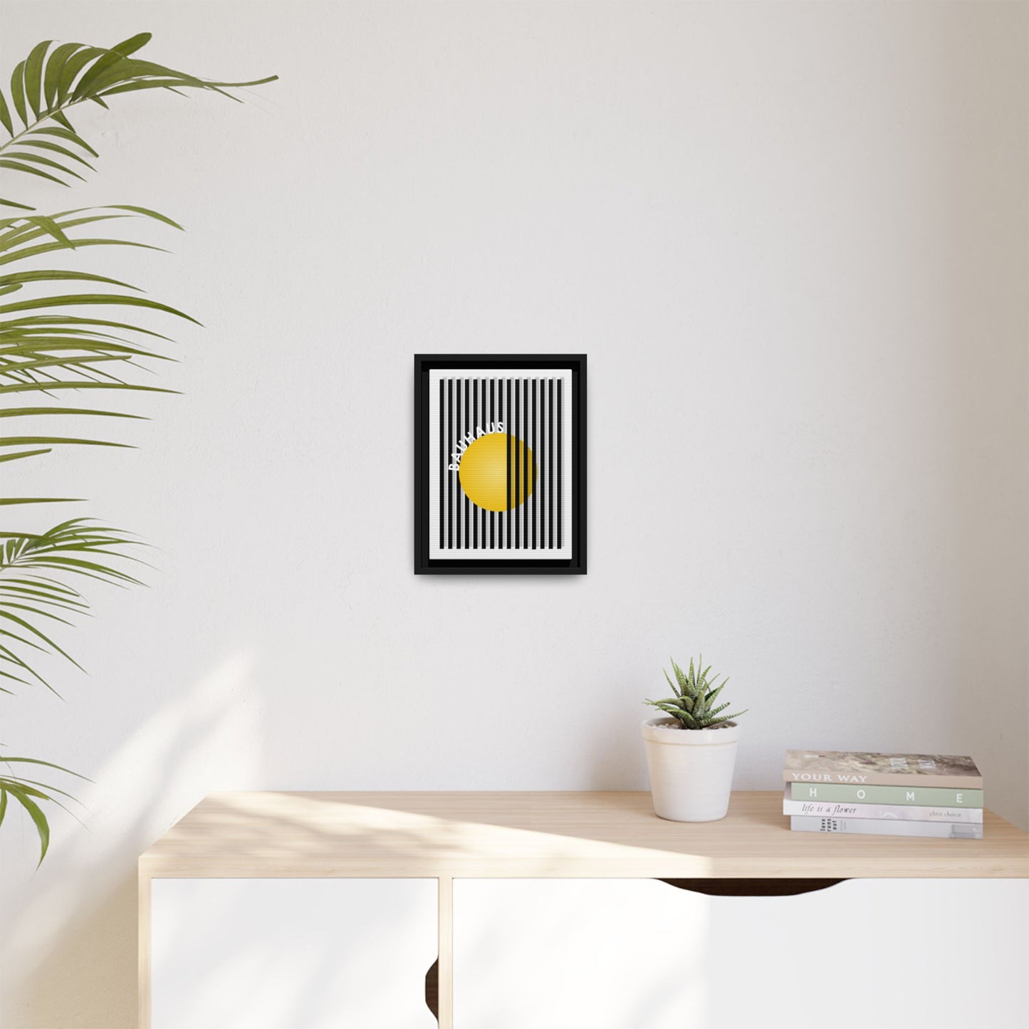 Bauhaus Art Canvas Framed Print - Modern Multi-color Wall Decor