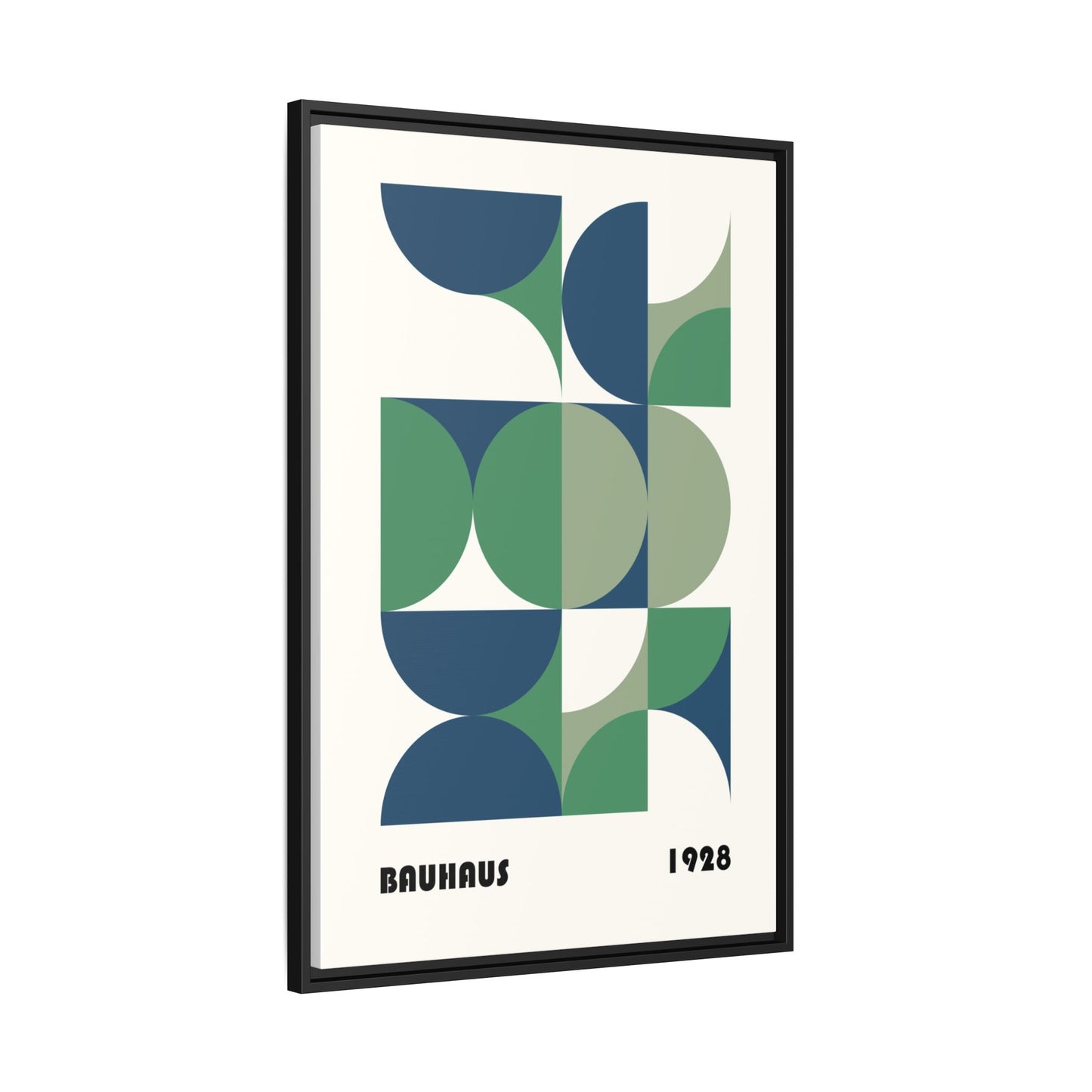 Modern Geometric Wall Art Print - Framed Multi-Color Canvas
