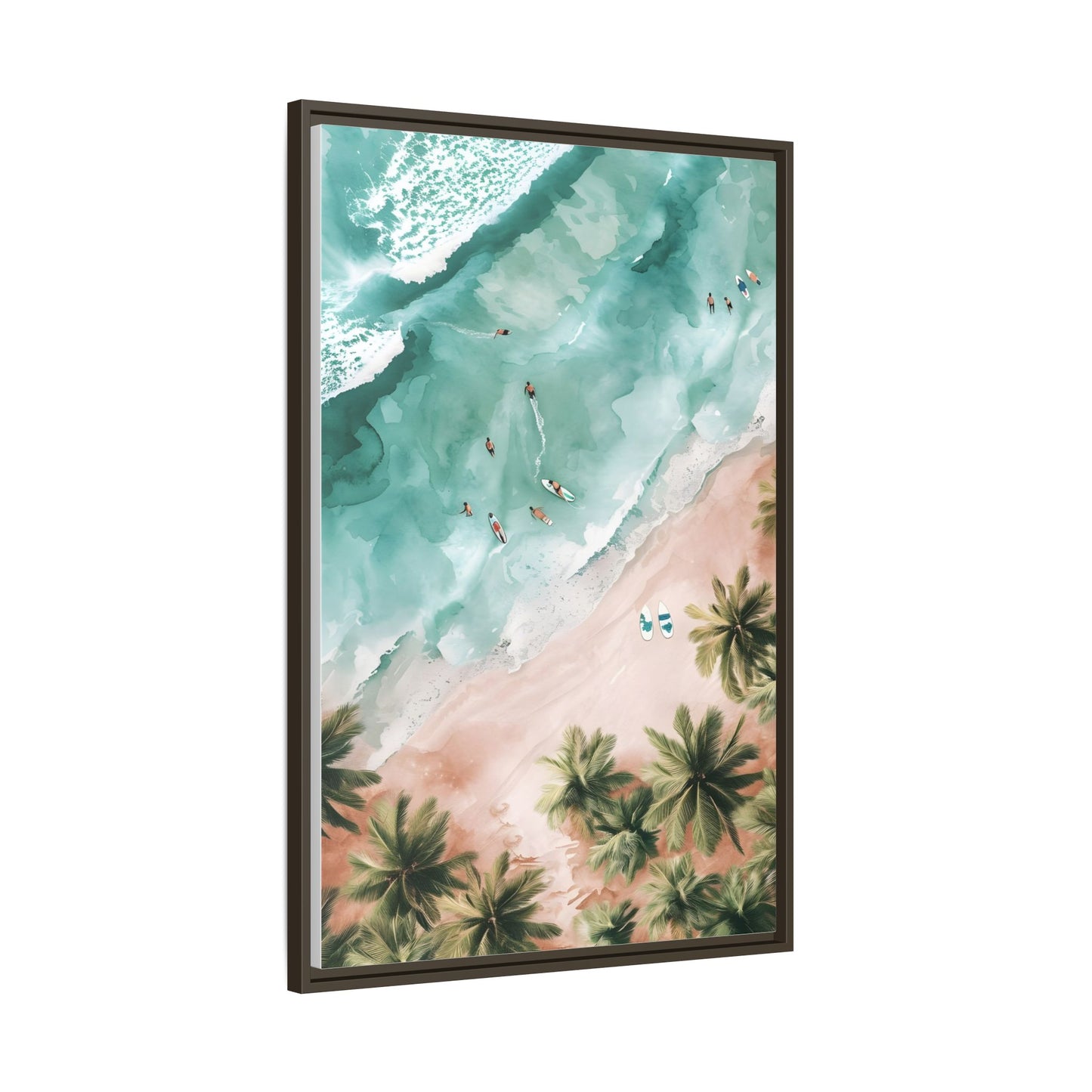Tropical Wall Art Print, Coastal Decor, Beach Vibes, Framed Art, Summer Aesthetic, Gallery Wall Decoration, Gift for Beach Lovers
