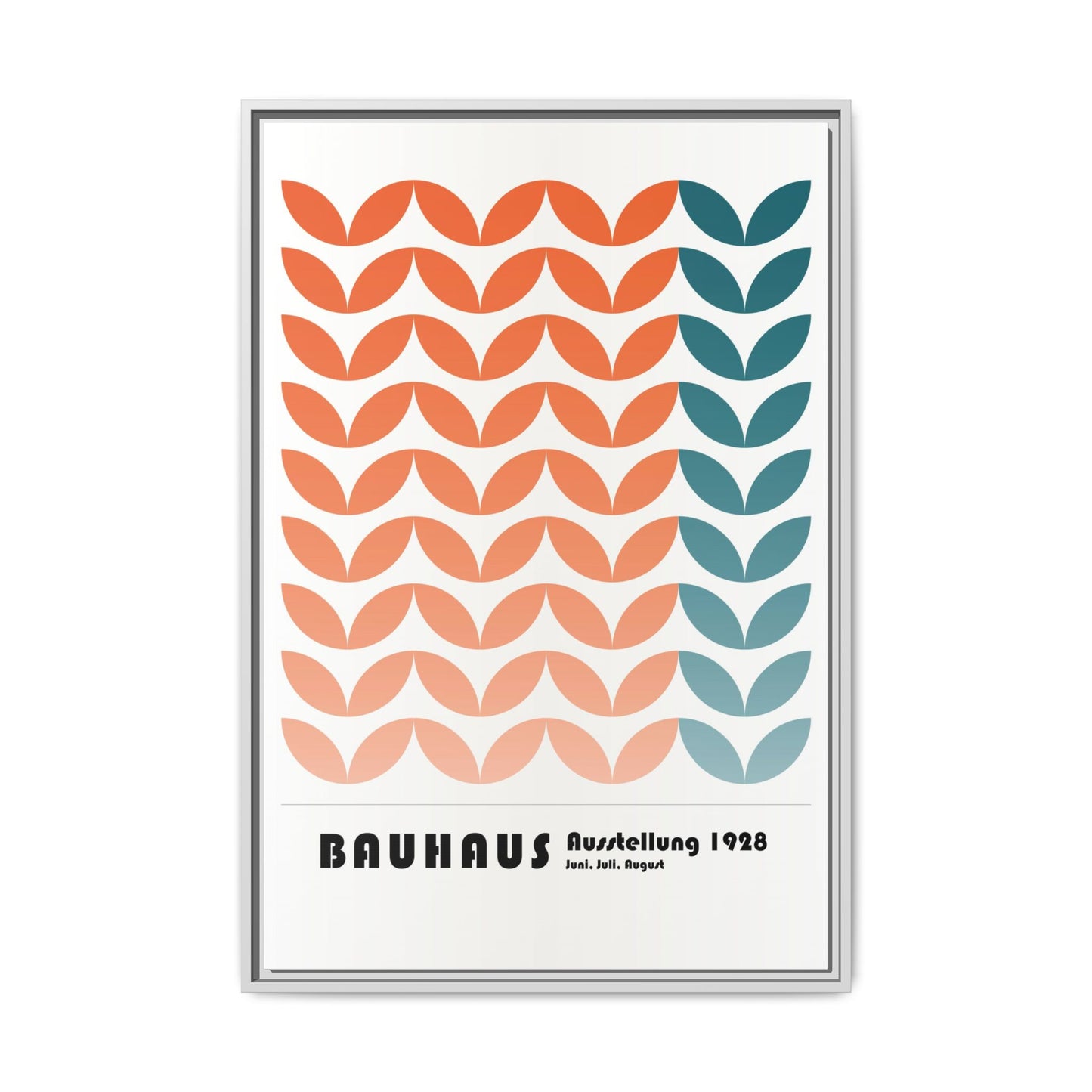 Bauhaus Art Print - Framed Matte Canvas Wall Decor