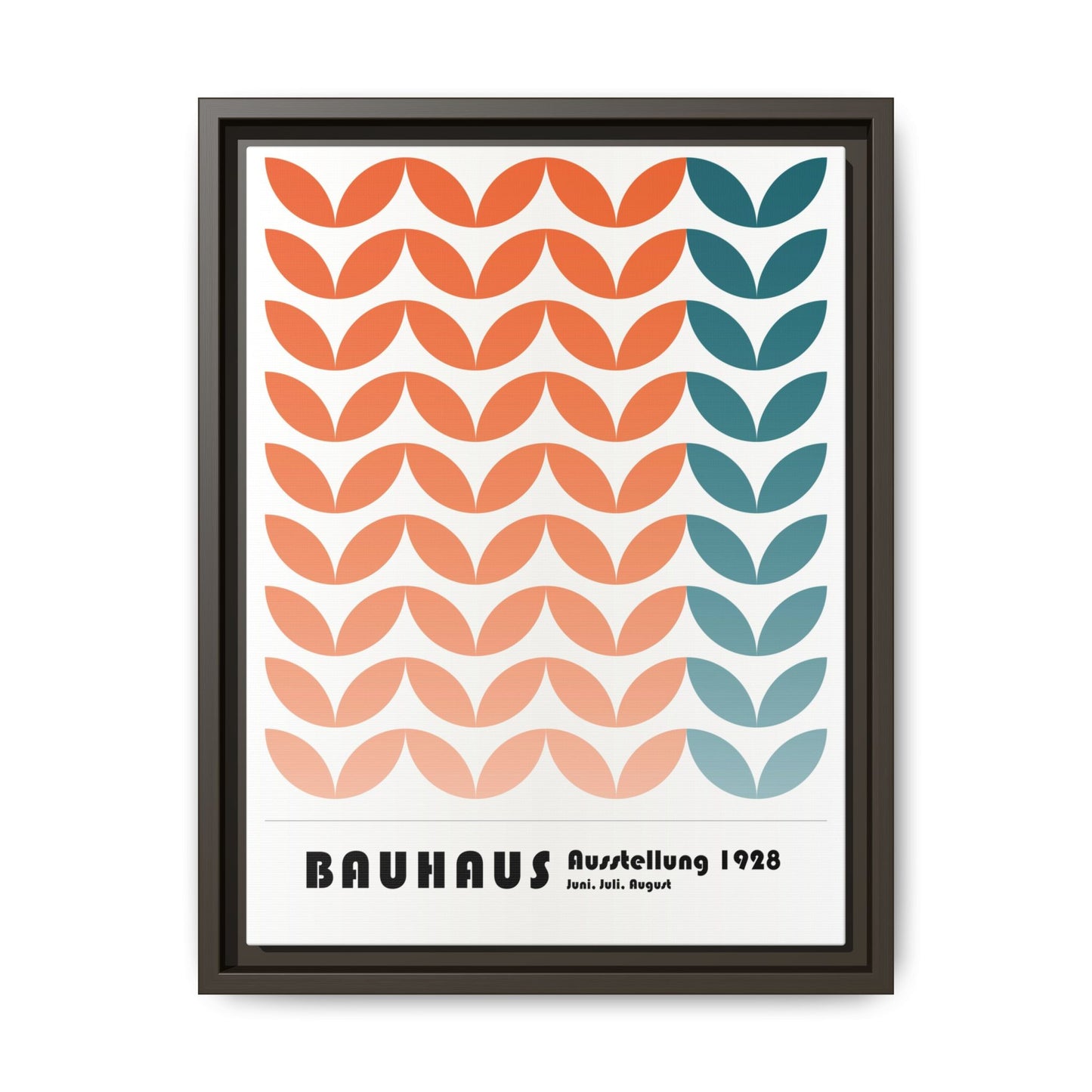 Bauhaus Art Print - Framed Matte Canvas Wall Decor