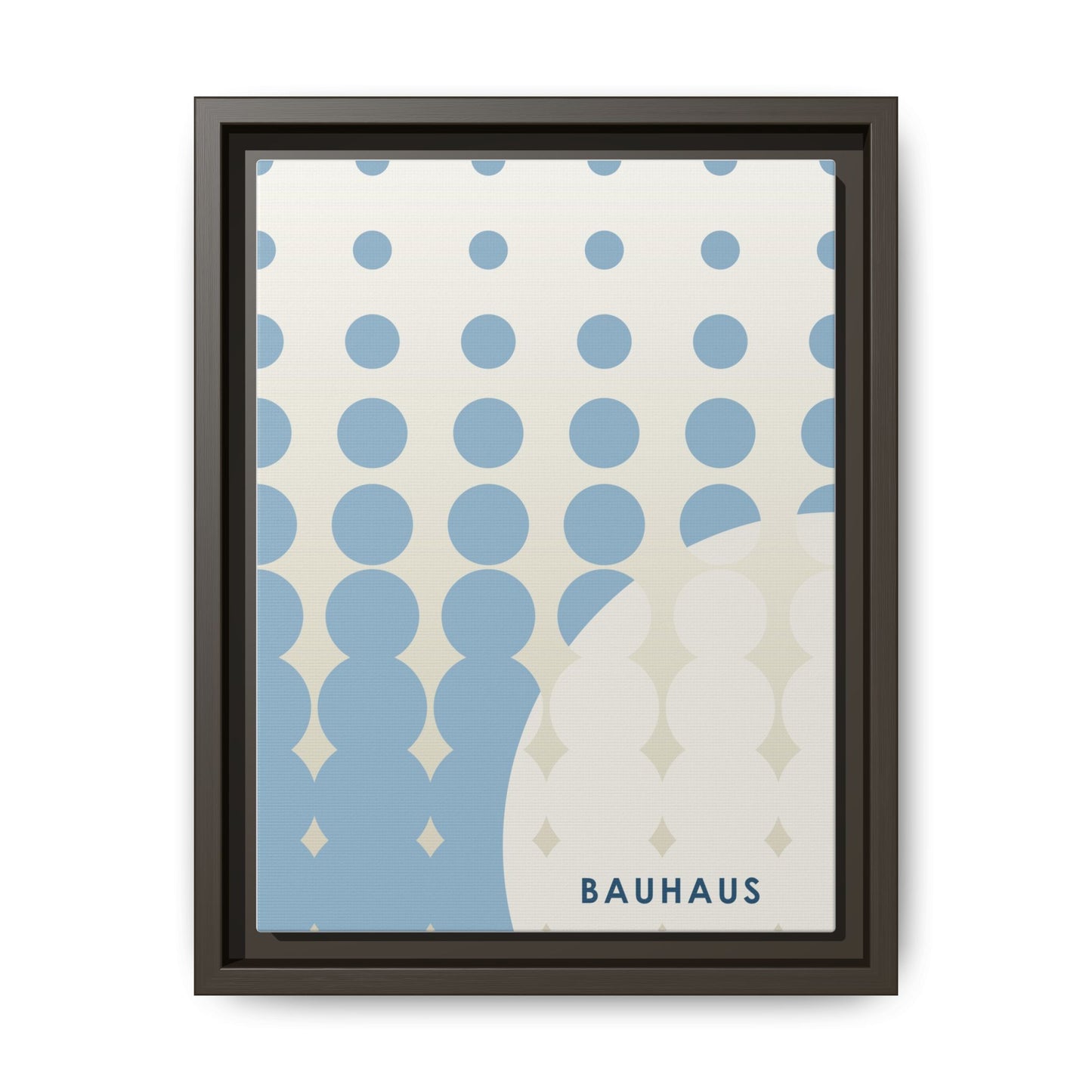 Bauhaus Abstract Framed Matte Canvas Wall Art - Modern Home Decor