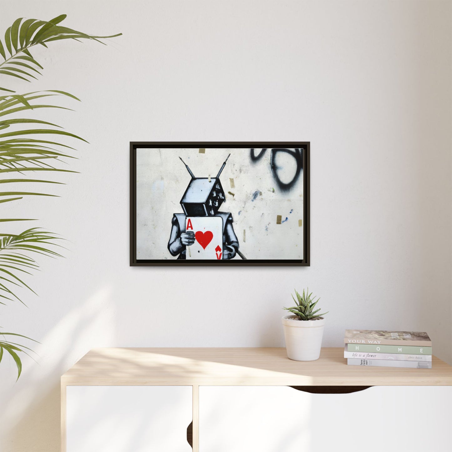 Urban Robot Framed Canvas Art - A♥V Design for Modern Spaces