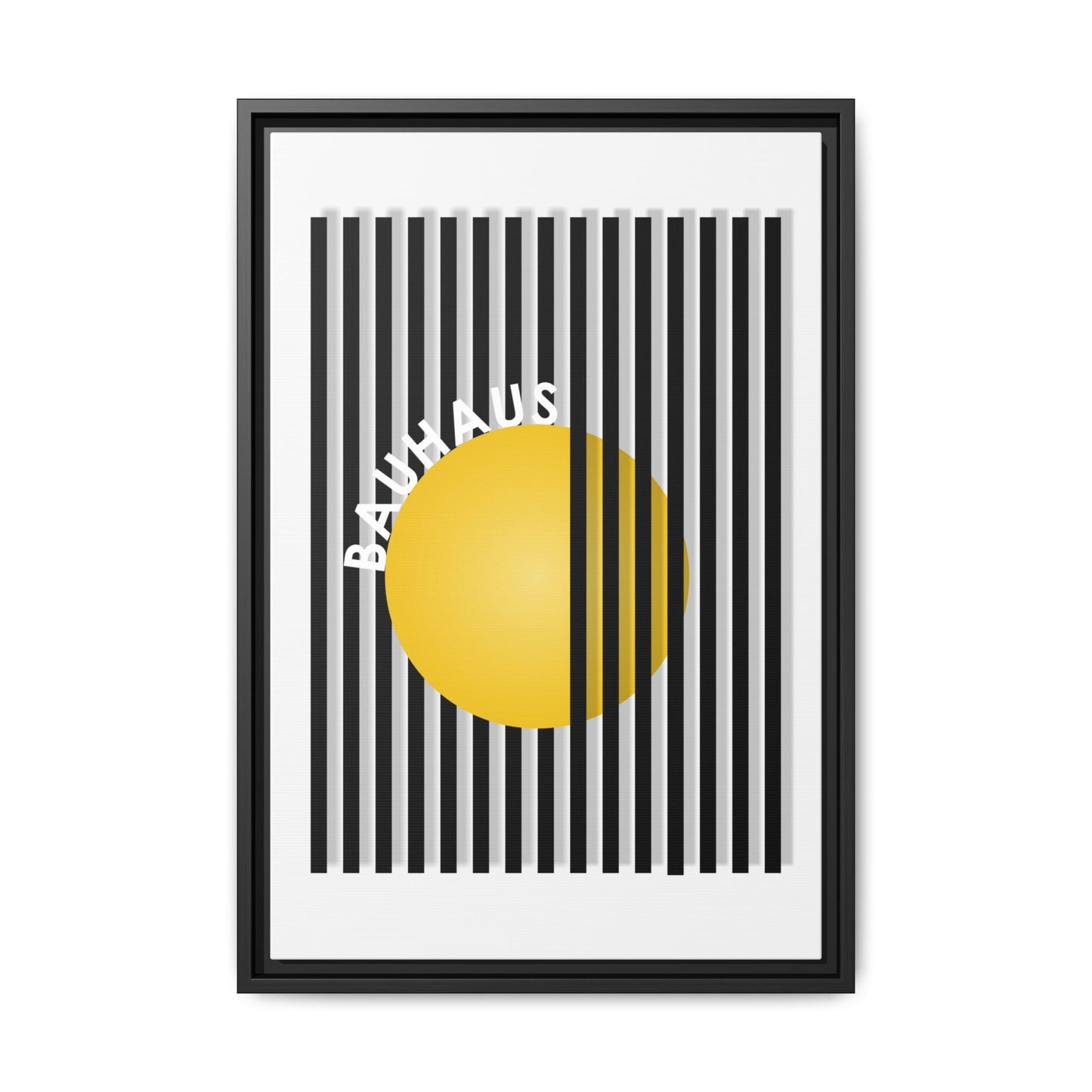 Bauhaus Art Canvas Framed Print - Modern Multi-color Wall Decor