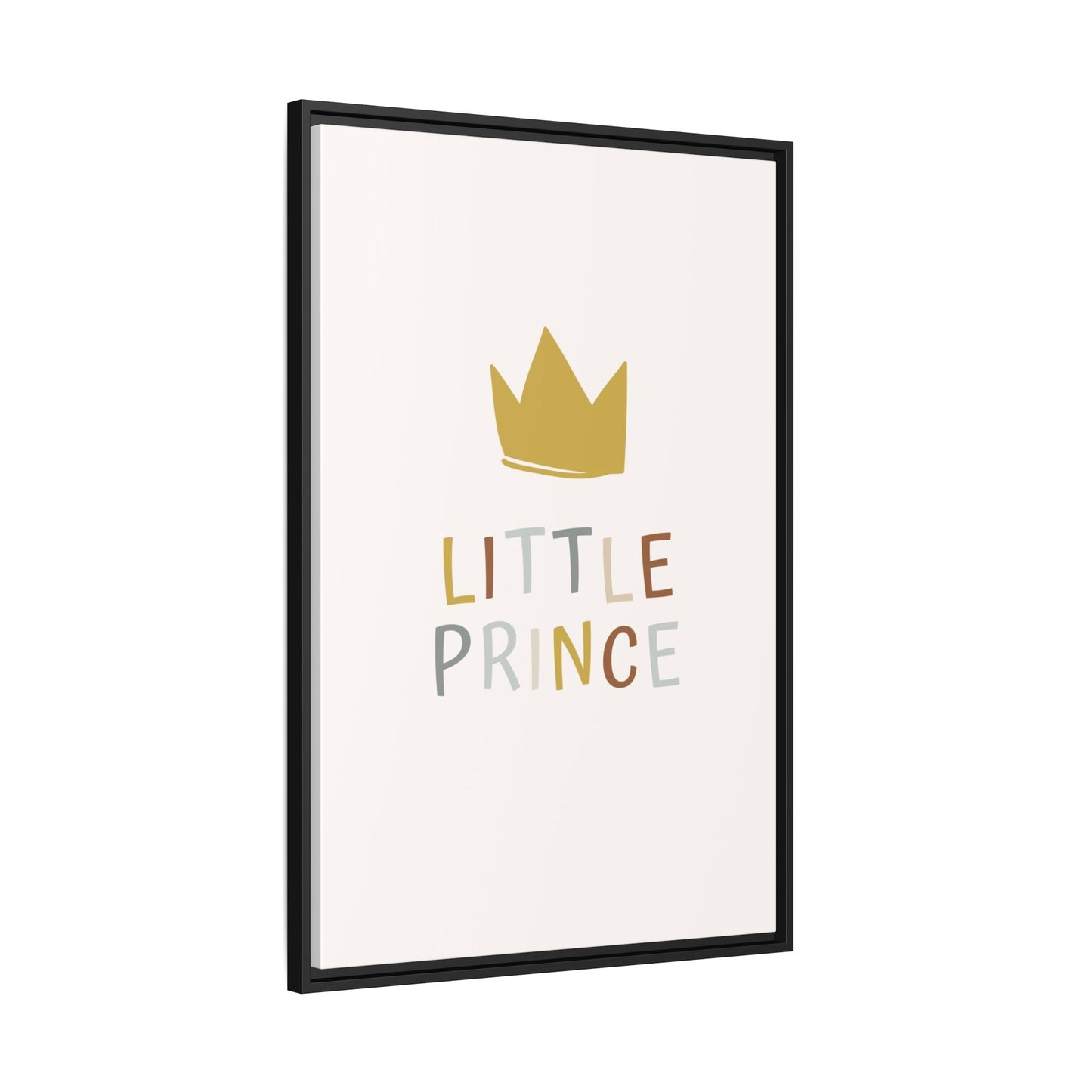 Framed Canvas Art Print, Little Prince Wall Decor, Kids Room Decoration, Nursery Art, Gift for Baby Shower, Toddler Room Aesthetic
