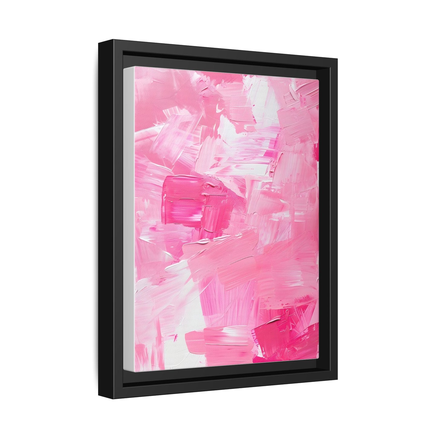 Framed Abstract Art Print, Modern Wall Decor for Home, Office, Pink Canvas, Chic Decor, Birthday Gift, Unique Artwork