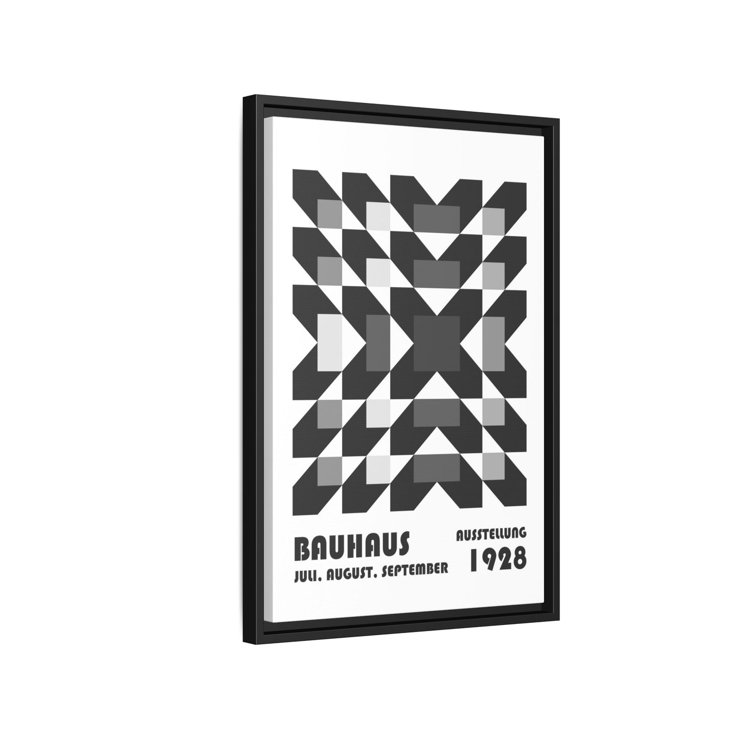 Bauhaus Abstract Framed Canvas Art - Modern Wall Decor for Design Lovers