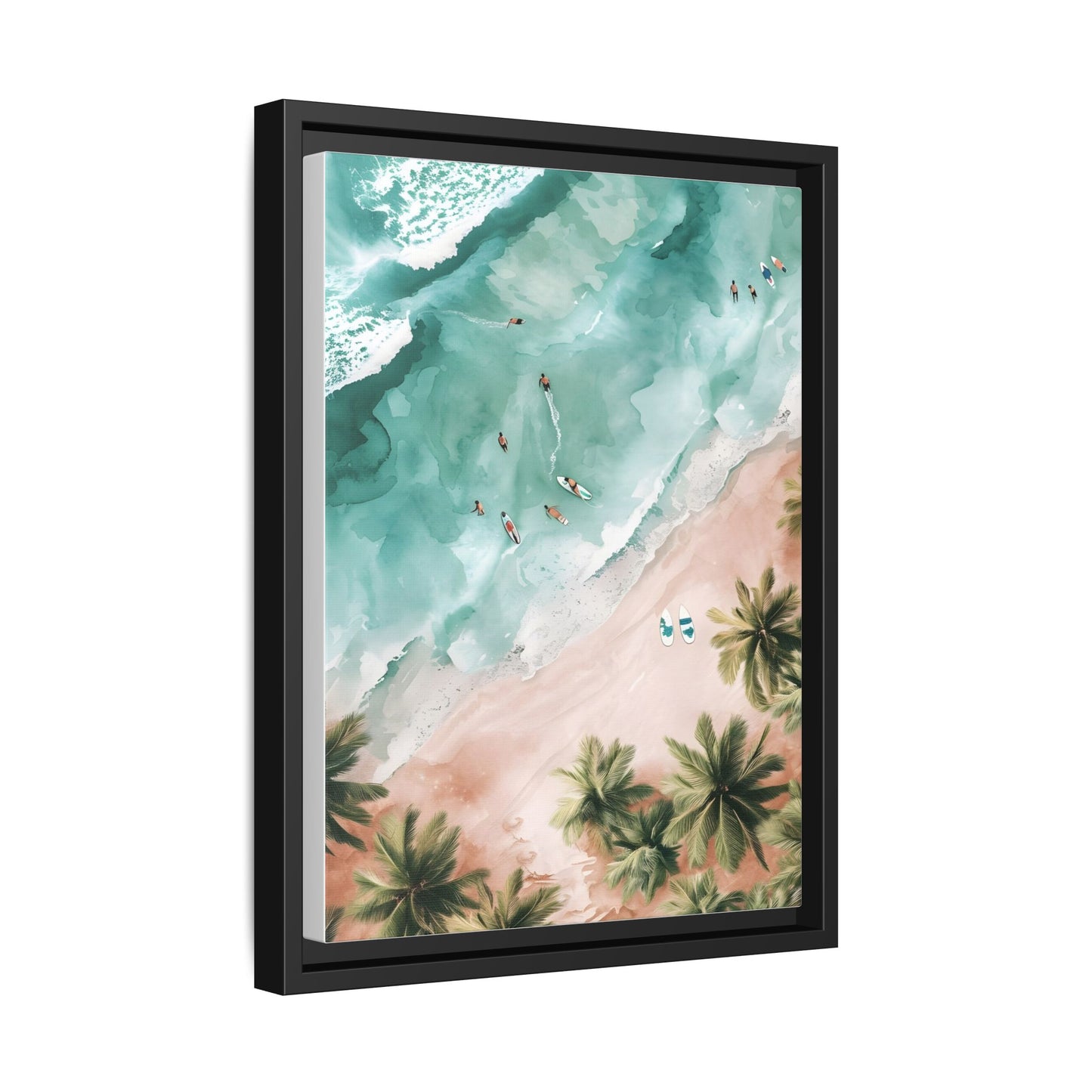 Tropical Wall Art Print, Coastal Decor, Beach Vibes, Framed Art, Summer Aesthetic, Gallery Wall Decoration, Gift for Beach Lovers