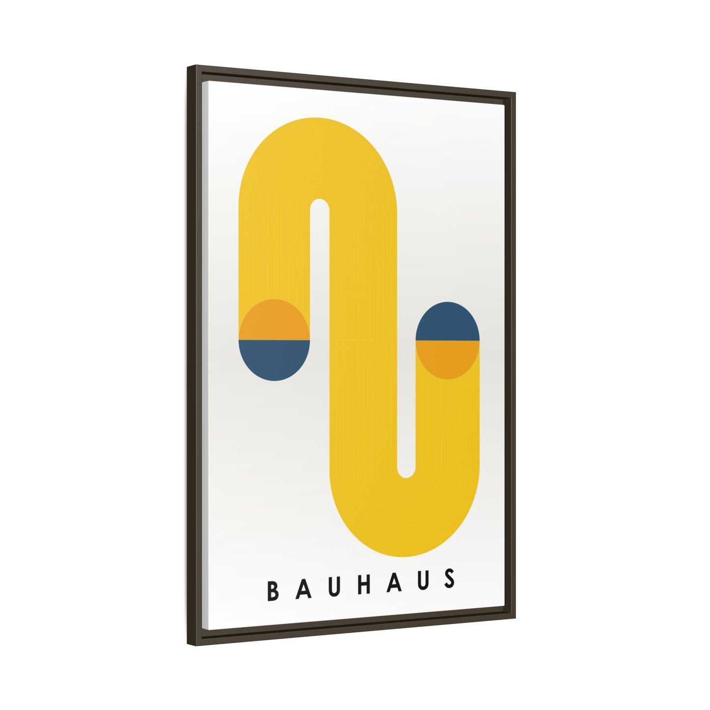 Bauhaus-Inspired Framed Matte Canvas Art - Modern Wall Decor
