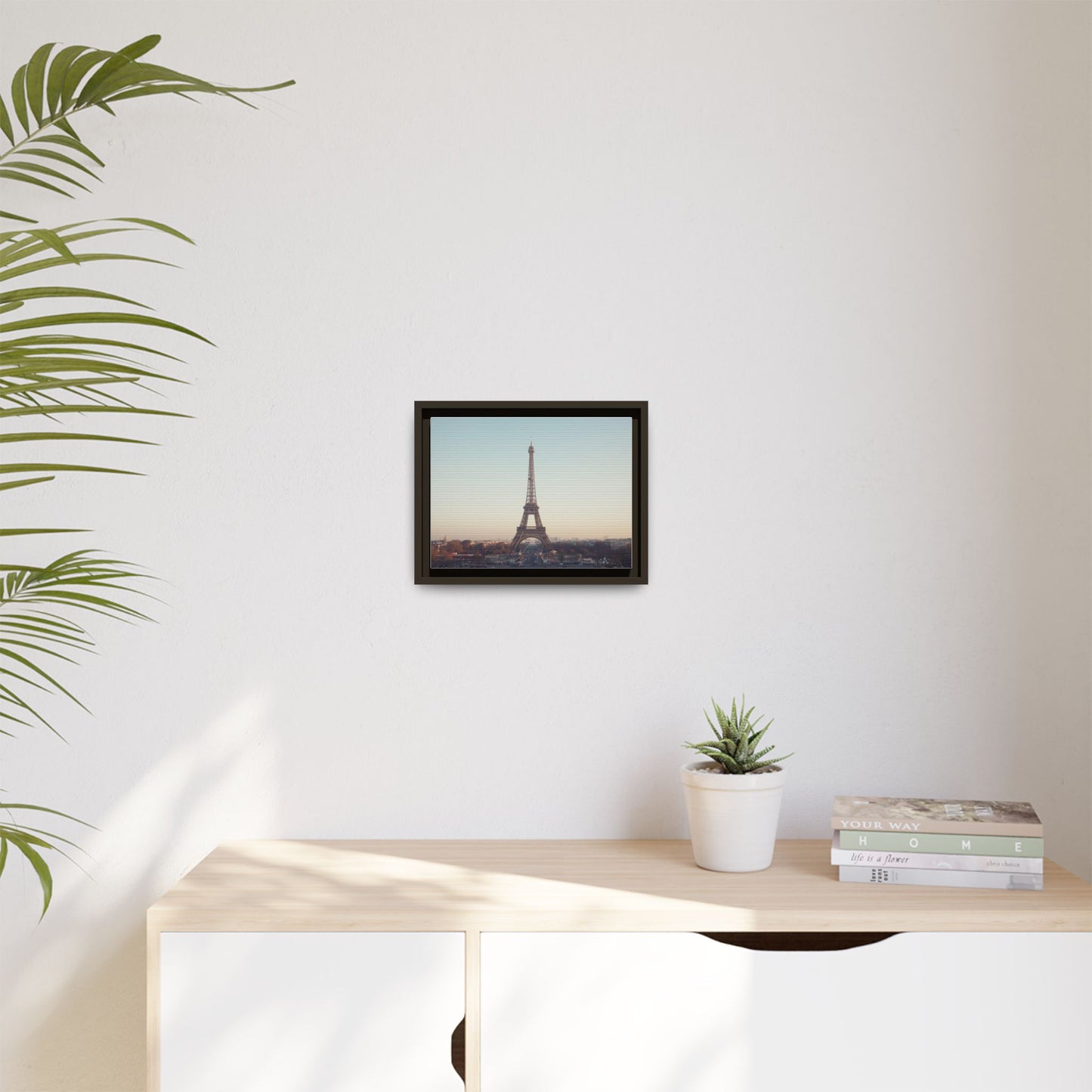 Eiffel Tower Matte Canvas Print - Framed Art for Paris Lovers