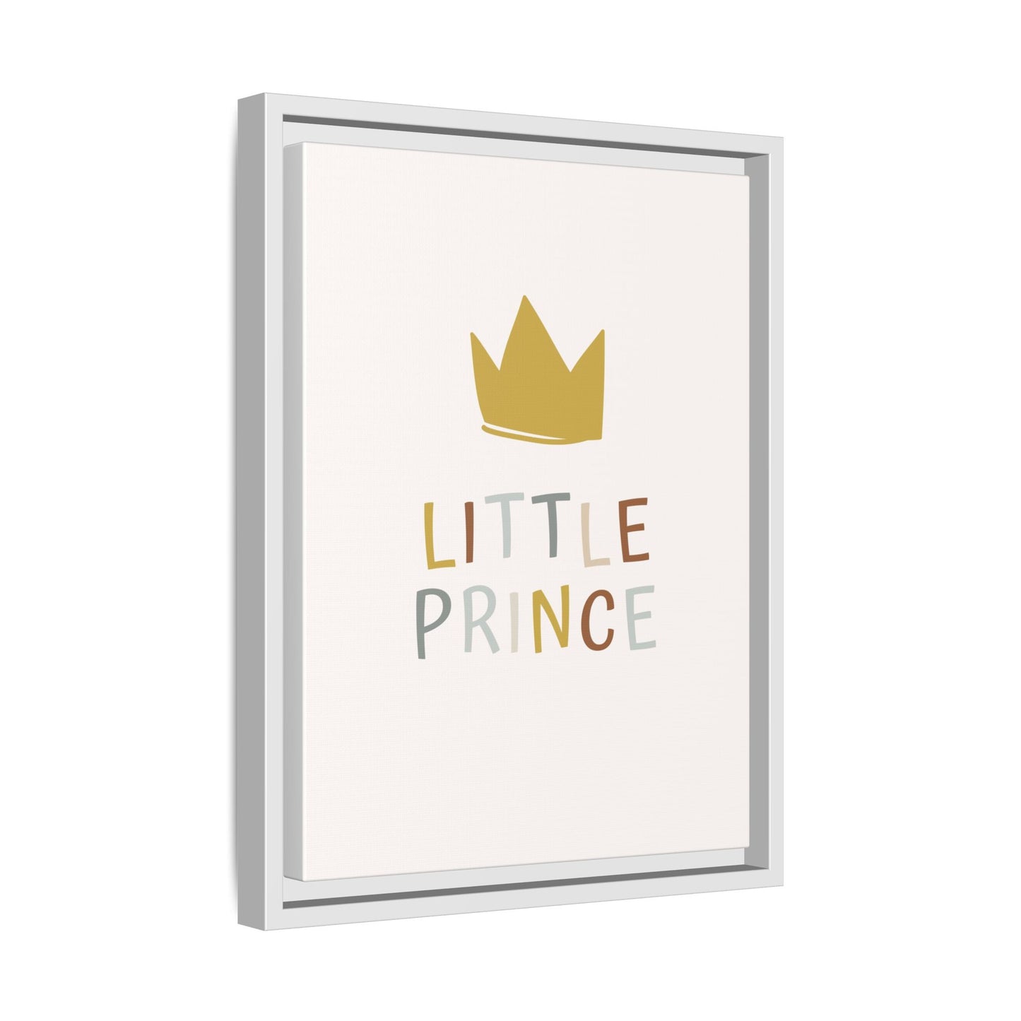 Framed Canvas Art Print, Little Prince Wall Decor, Kids Room Decoration, Nursery Art, Gift for Baby Shower, Toddler Room Aesthetic