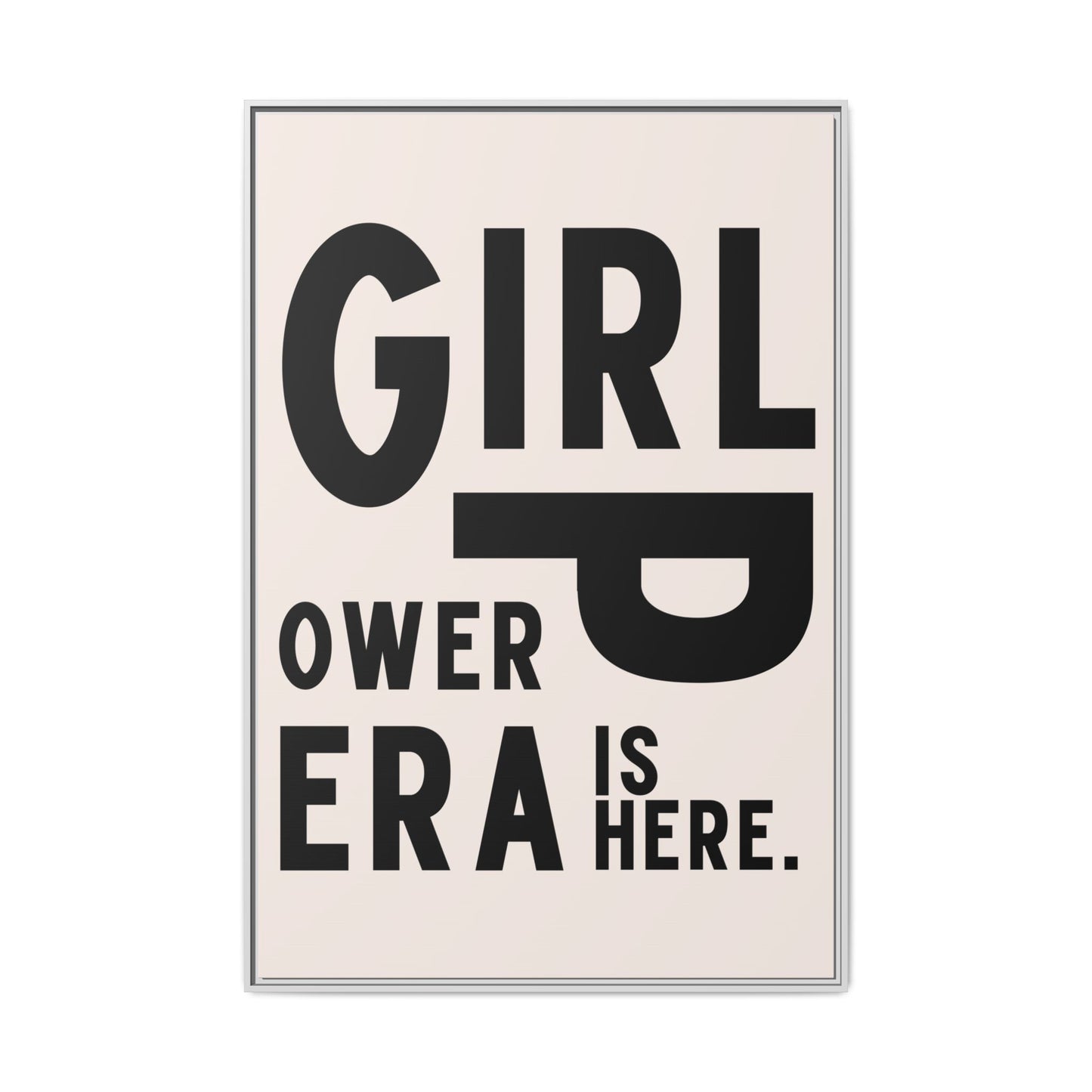 Empowering Girl Power Canvas Wall Art - Multi-Color Framed Print