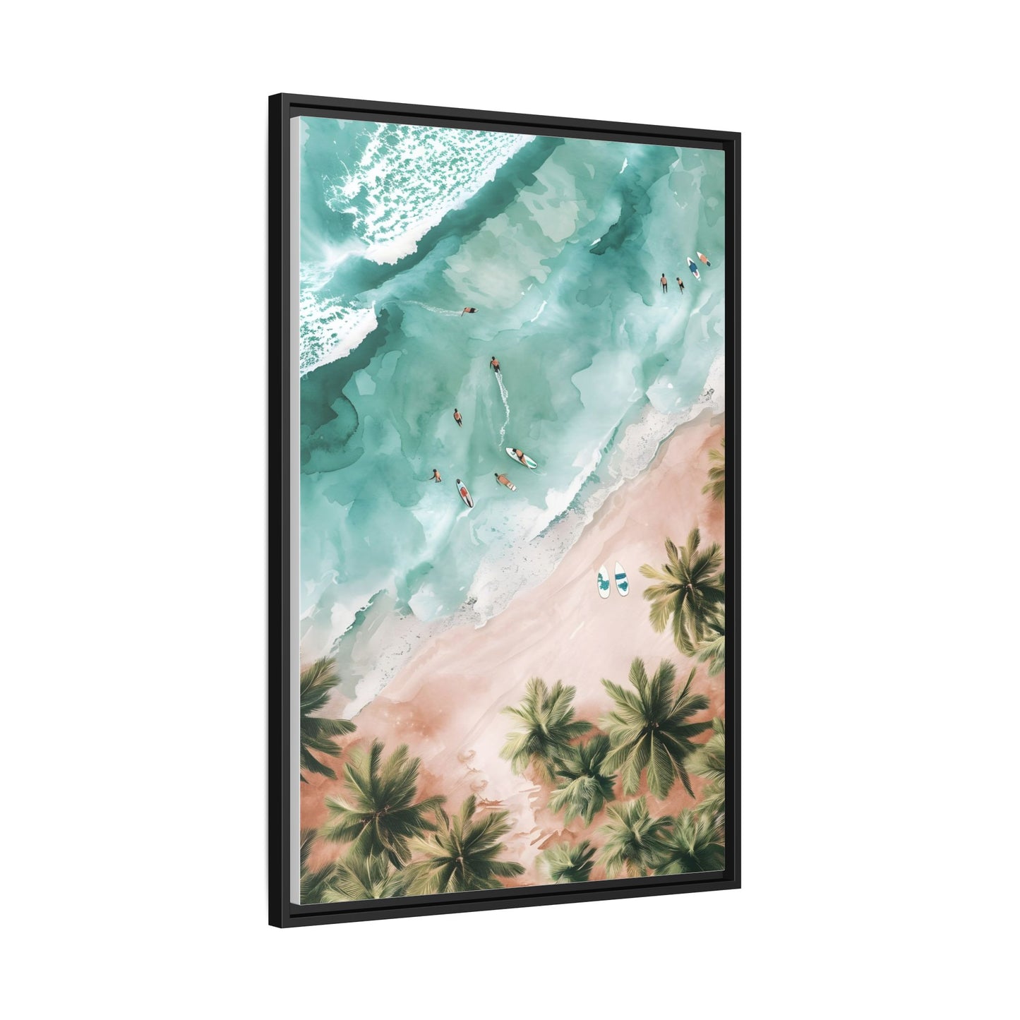 Tropical Wall Art Print, Coastal Decor, Beach Vibes, Framed Art, Summer Aesthetic, Gallery Wall Decoration, Gift for Beach Lovers