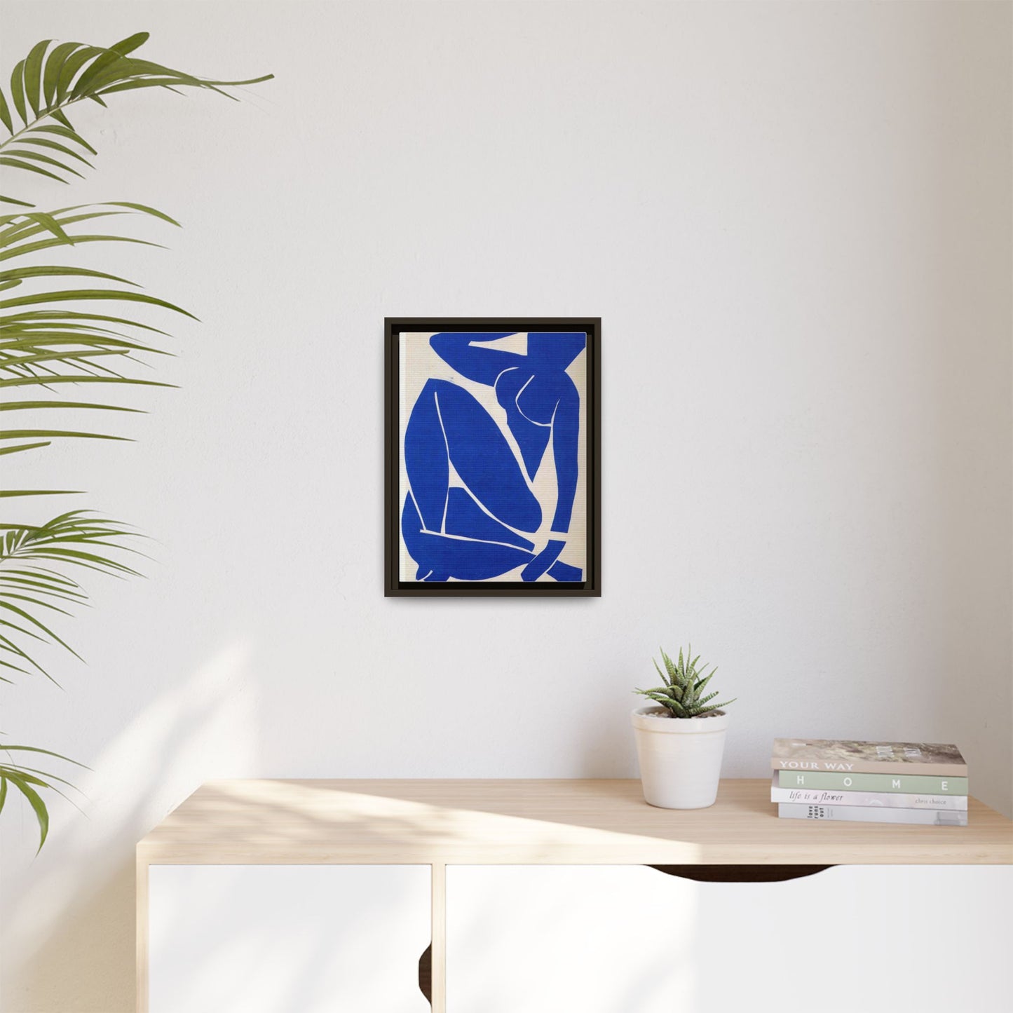 Framed Abstract Art Print, Modern Canvas Decor, Boho Home Wall Art, Unique Gift for Art Lovers, Stylish Living Room Decoration