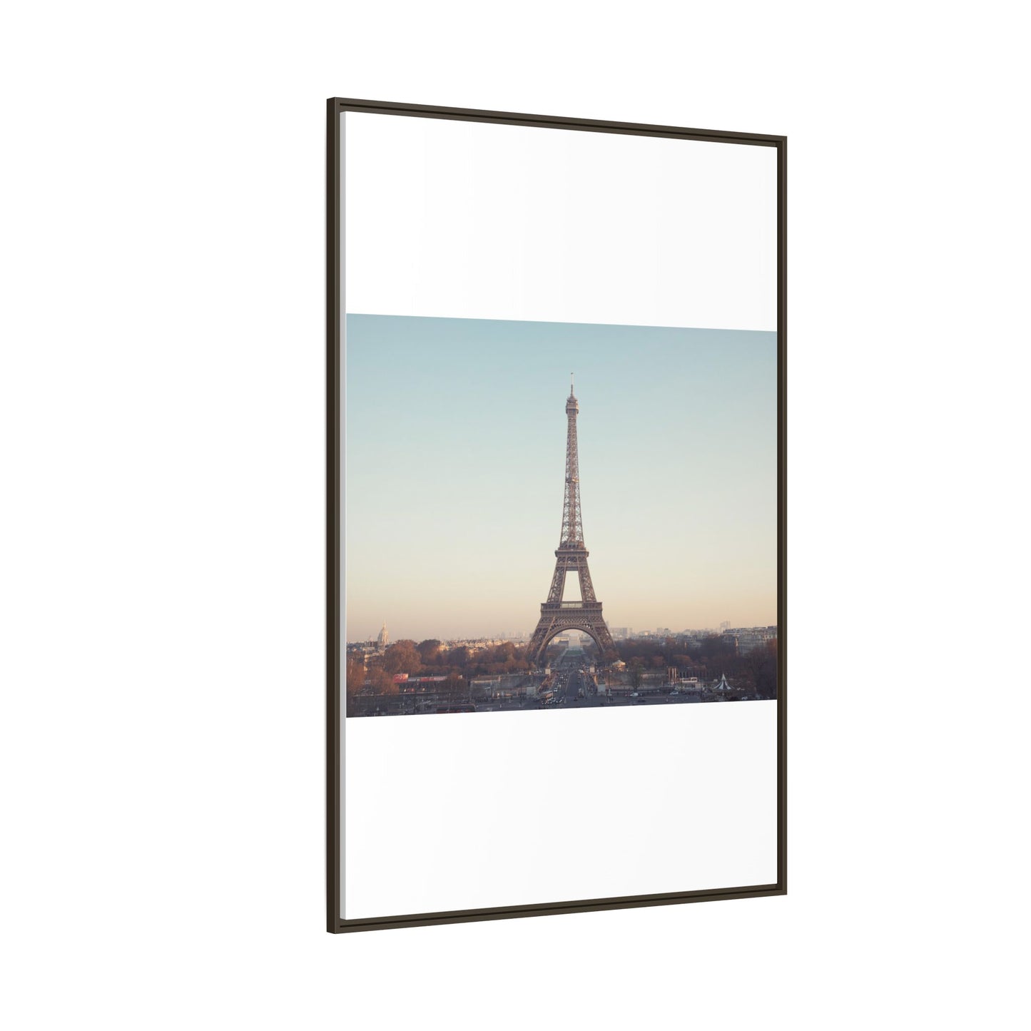 Eiffel Tower Matte Canvas Print - Framed Art for Paris Lovers