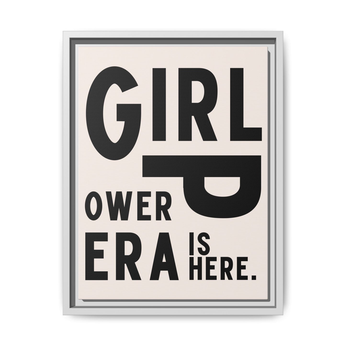 Empowering Girl Power Canvas Wall Art - Multi-Color Framed Print