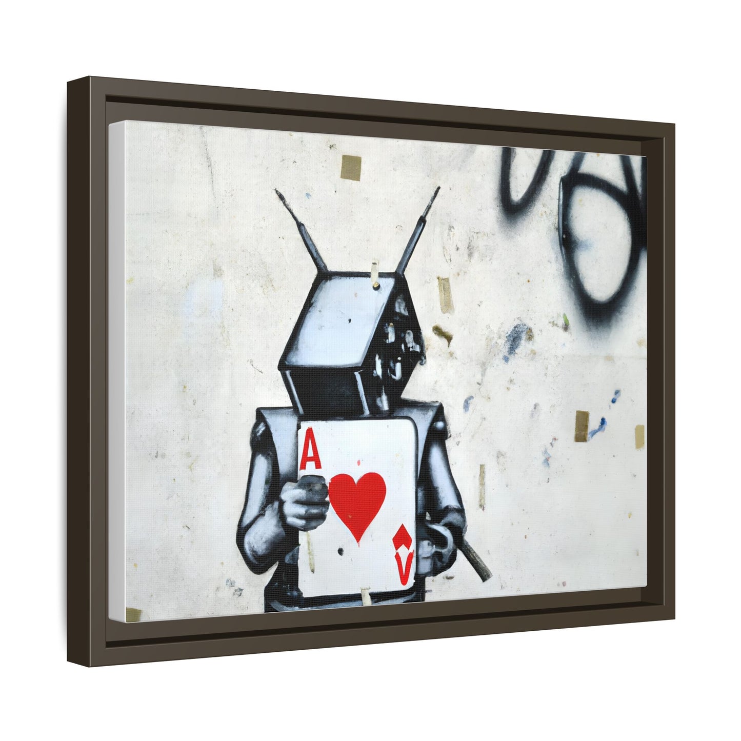 Urban Robot Framed Canvas Art - A♥V Design for Modern Spaces